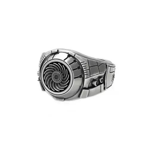 Vintage Cyberpunk Mecha Engine Opening Finger Rings Size ONE SIZE - 2 Thumbnail