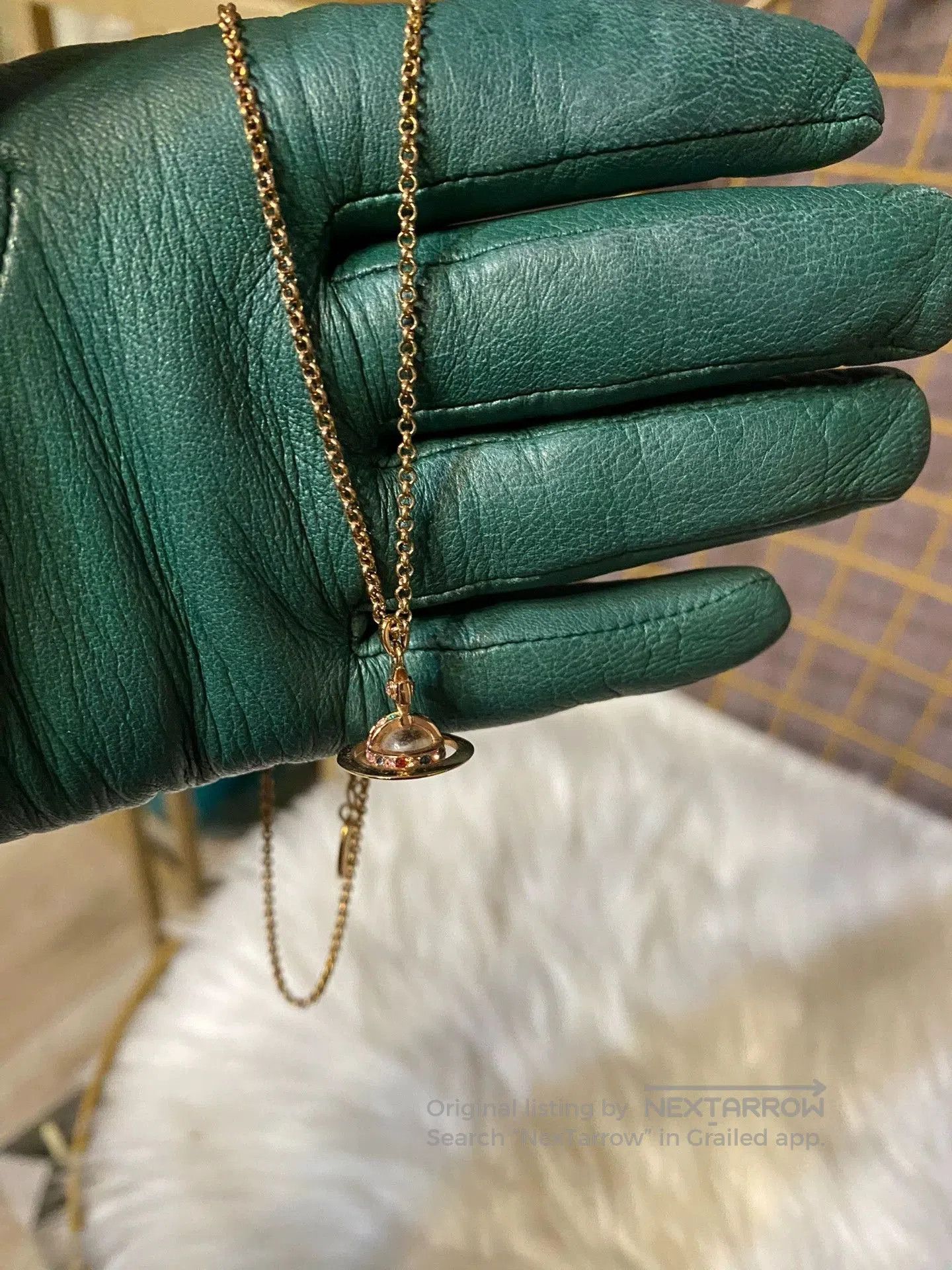 Vivienne Westwood Vivienne Westwood Rose Gold Orb Necklace. Size ONE SIZE - 2 Thumbnail