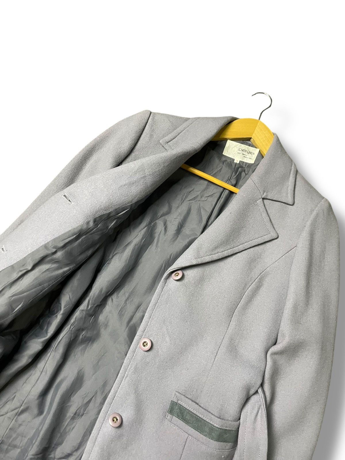 Japanese Brand × Vintage Lovely Queen Brand Wool Belted Coat (66) Size XXS / US 00 / IT 34 - 5 Thumbnail