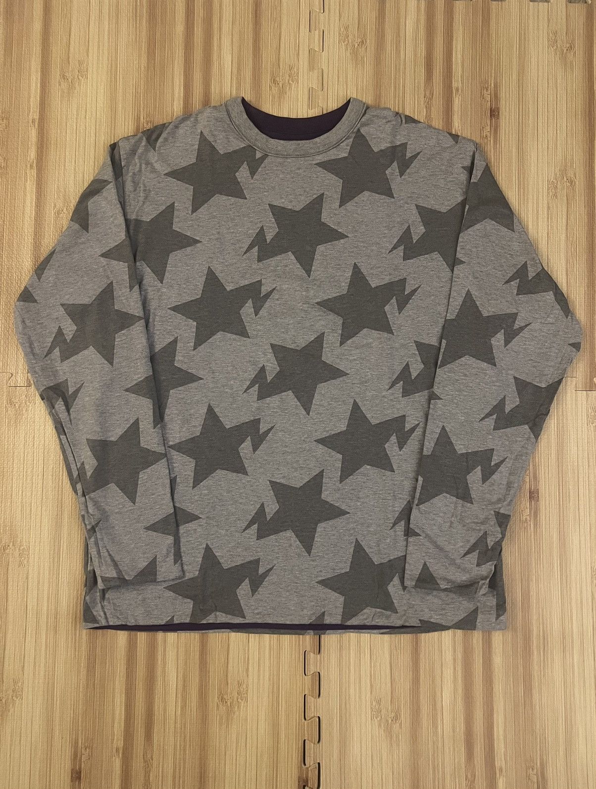 Bape 2008 Bape Bapesta long sleeve reversible purple grey L Size US L / EU 52-54 / 3 - 1 Thumbnail