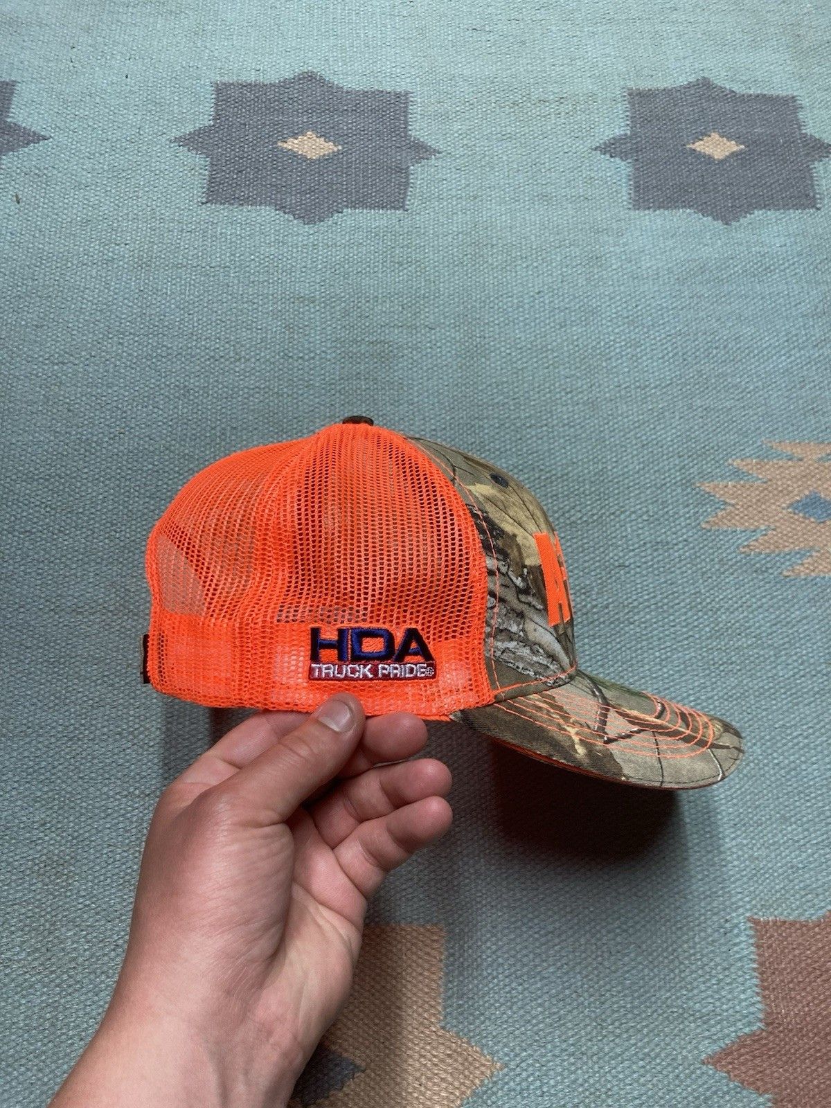 Vintage Vintage hat camo A-1 truck parts hi vis hunting mechanic Size ONE SIZE - 3 Thumbnail