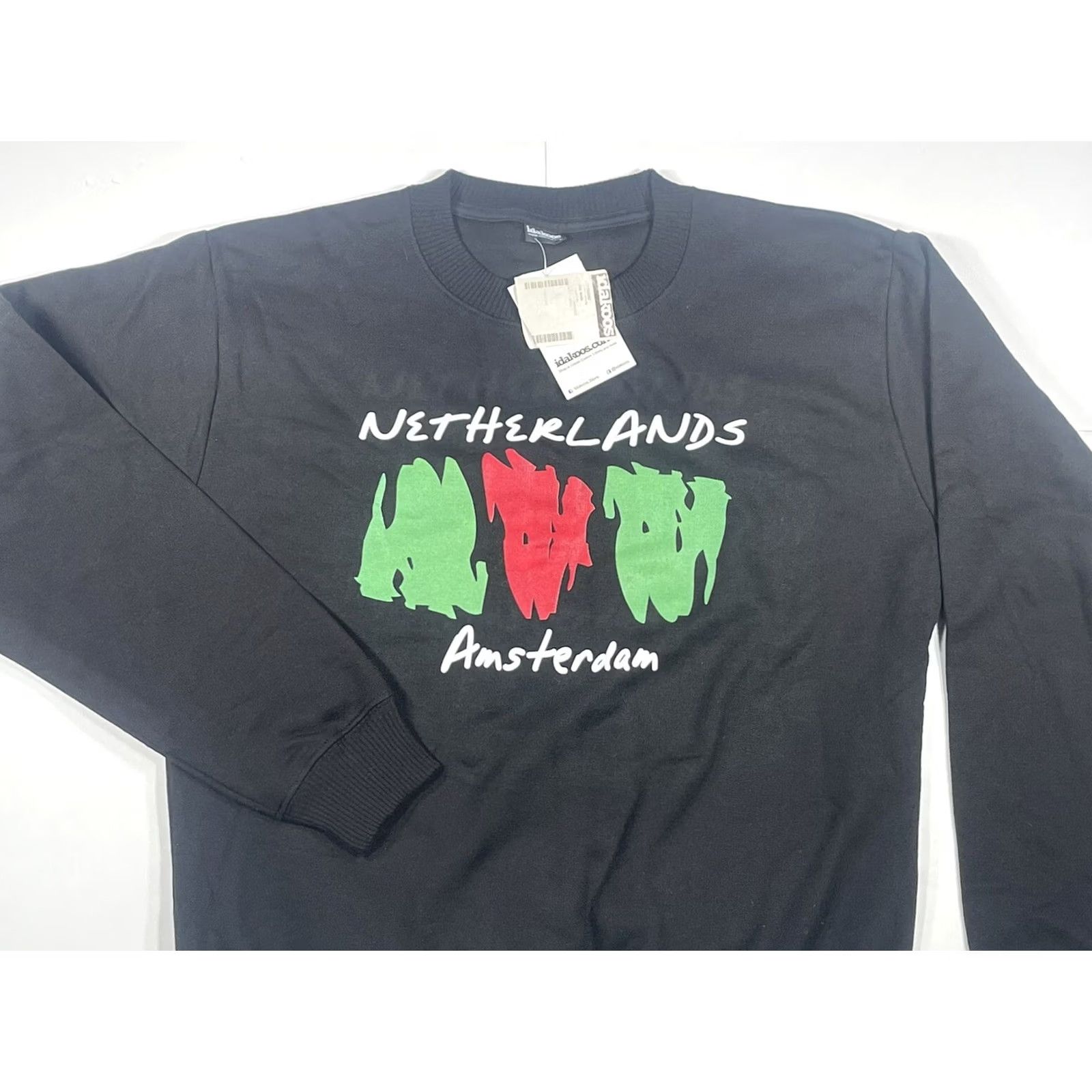 Vintage Idakoss Netherlands Amsterdam Mens Crew Neck Sweatshirt Large Black Size L Size US L / EU 52-54 / 3 - 2 Thumbnail