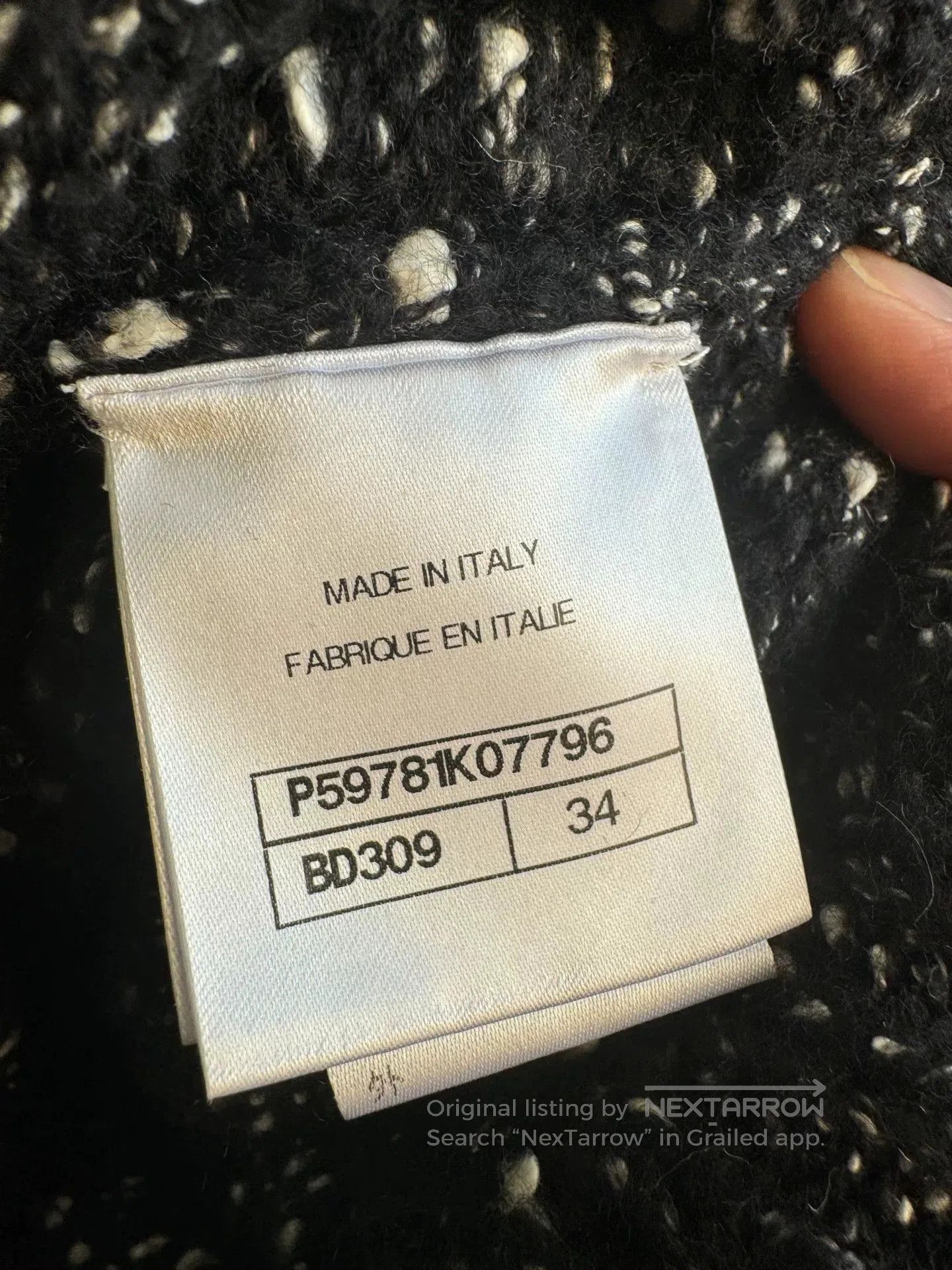 Chanel Chanel 18B Snowflake Pearl Wool Coat. Size XXS / US 00 / IT 34 - 7 Thumbnail