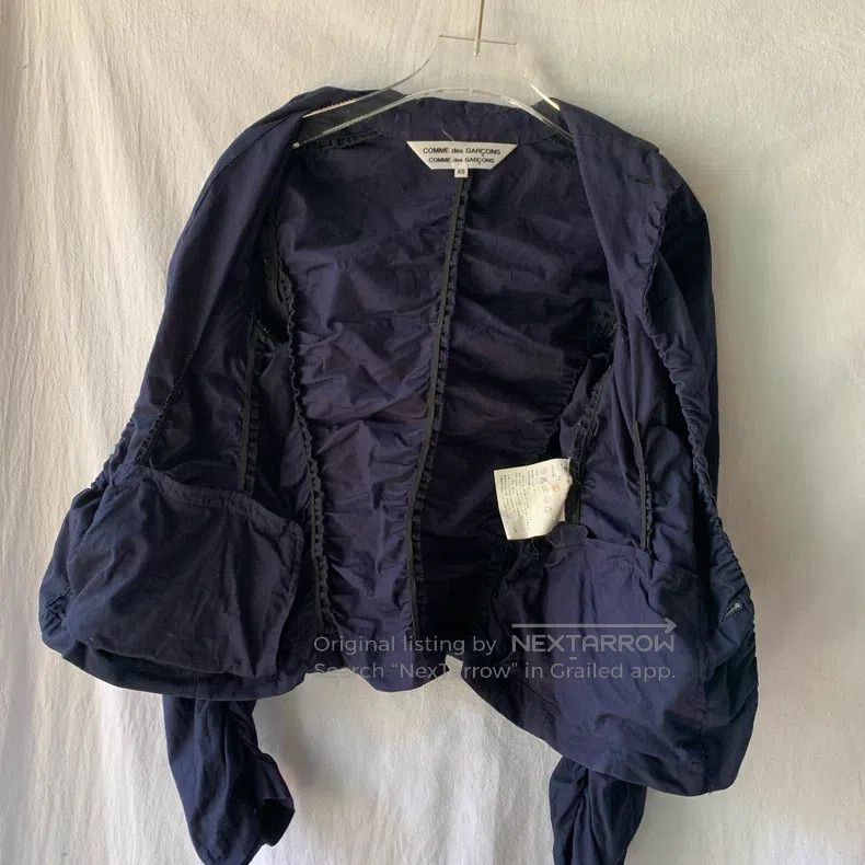 Comme des Garcons Comme Des Garcons Pleated Shirt Deep Blue Size XS / US 0-2 / IT 36-38 - 6 Thumbnail