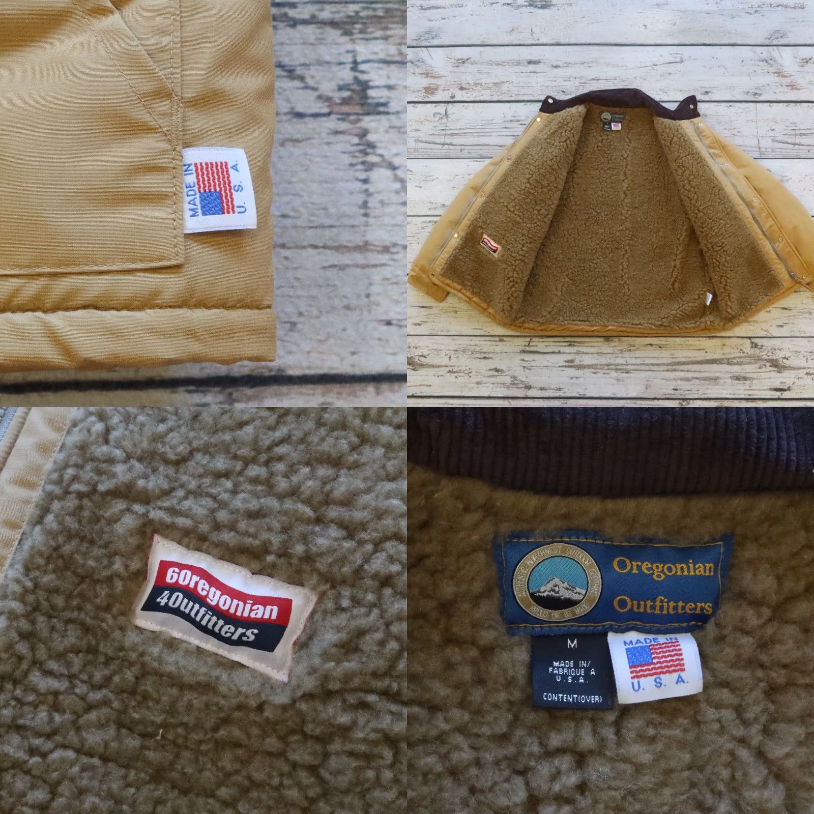 Vintage VINTAGE Deadstock Oregonian Outfitters Sherpa Jacket Parka Men M Khaki USA Size US M / EU 48-50 / 2 - 8 Thumbnail