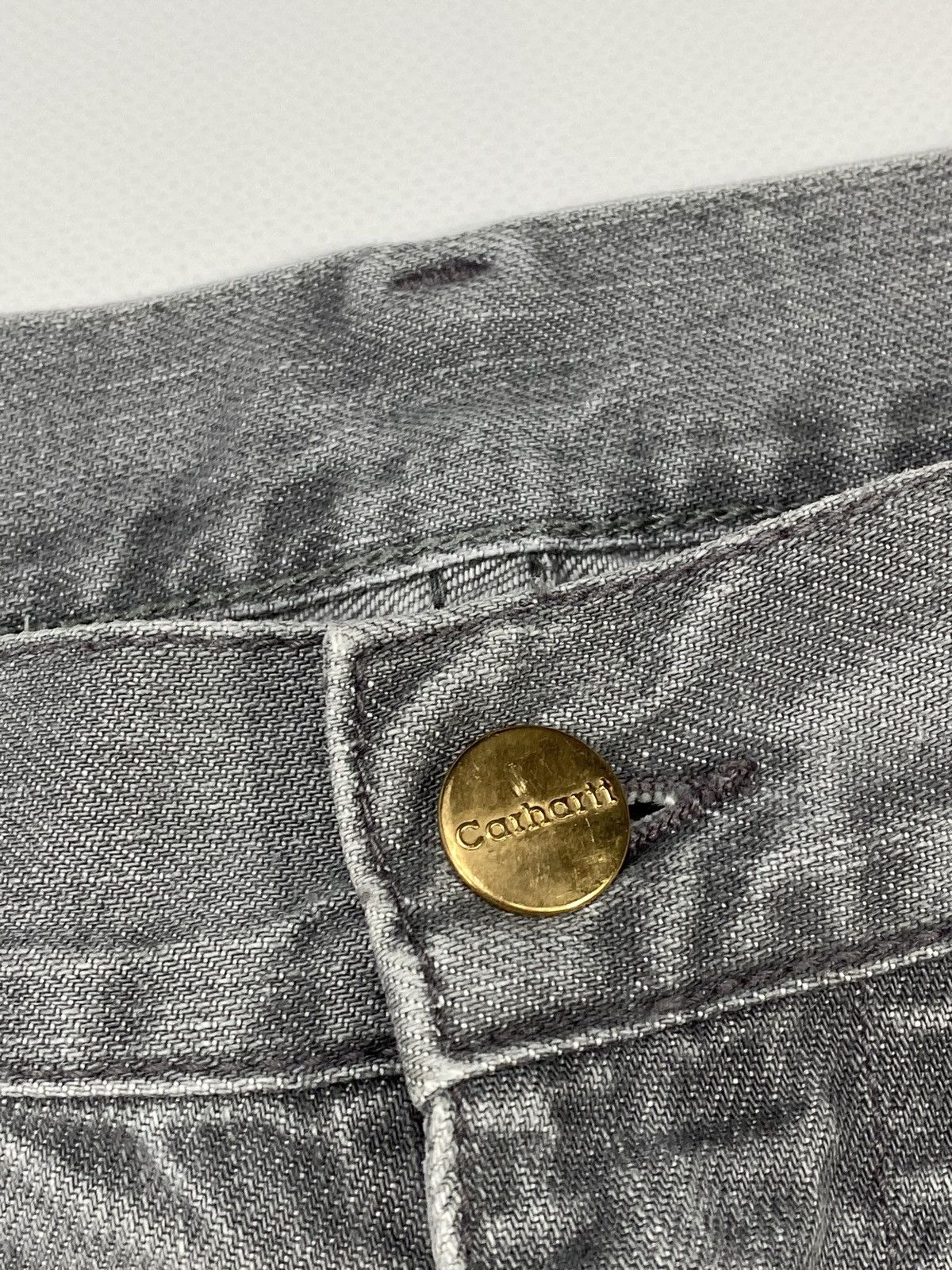 Carhartt 🔥LASTDROP🔥 Carhartt Stonewashed Gray Slim Shorts Denim Jeans Size US 33 - 6 Thumbnail