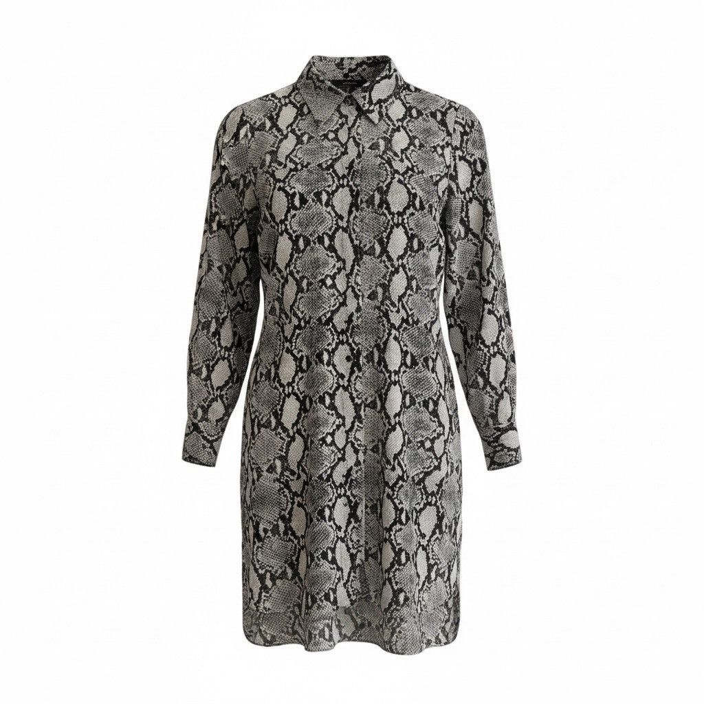 Club Monaco Club Monaco silk snake print mini dress Size S / US 4 / IT 40 - 1 Thumbnail