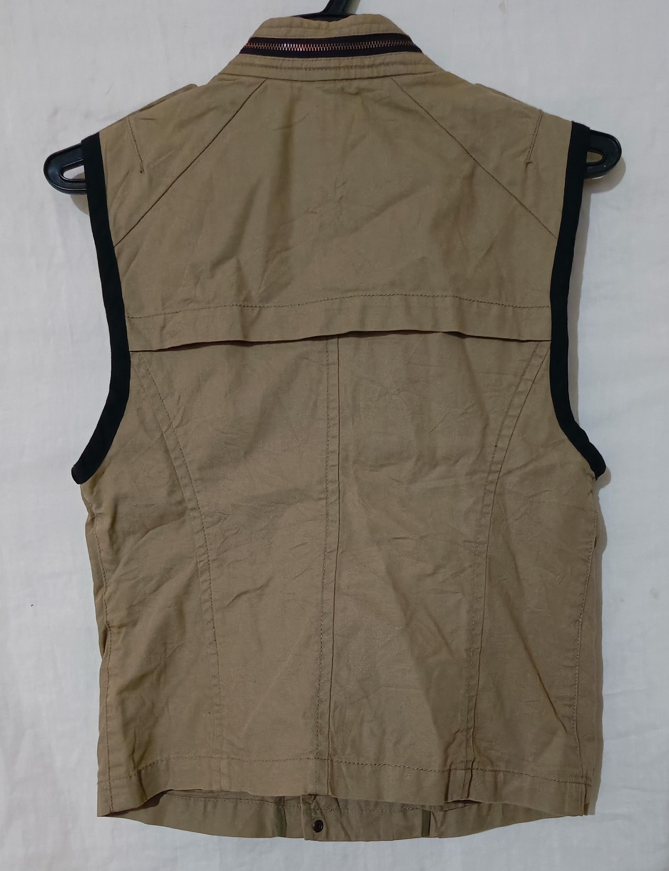 20471120 × Japanese Brand × Seditionaries Cyber Punk Asymmetric Vests Brown Japanese Pank Size S / US 4 / IT 40 - 2 Thumbnail