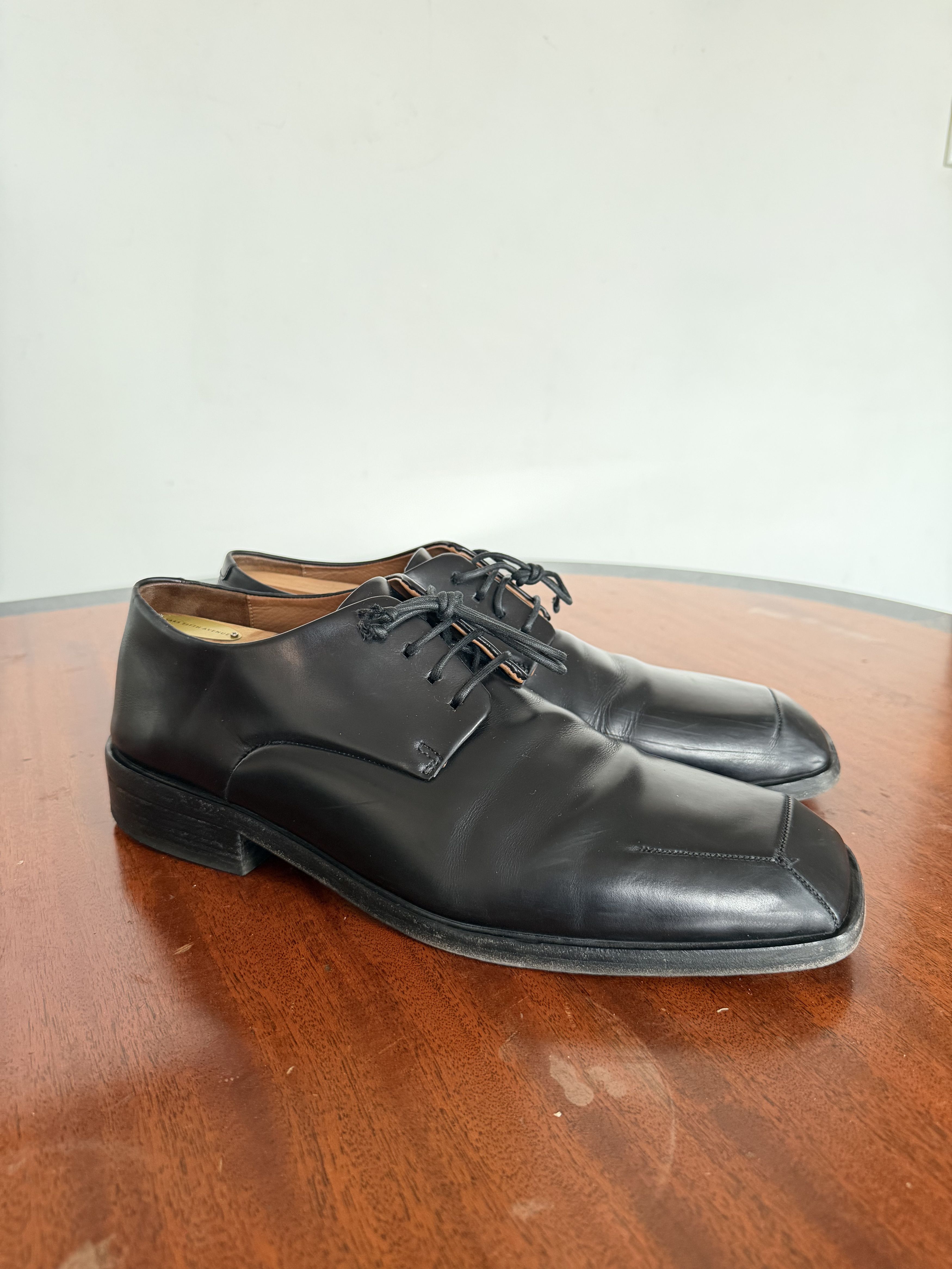 Marsell Marsell Black Square Toe Derby Shoes Size US 11 / EU 44 - 1 Thumbnail