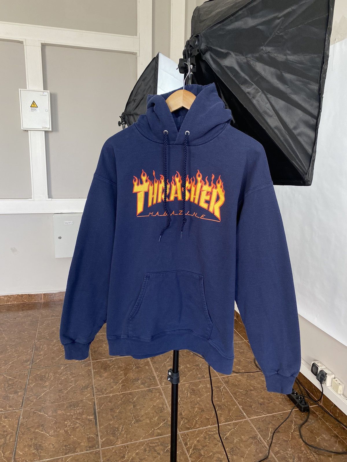 Thrasher 🇺🇸 Vintage 90s Thrasher Skateboard BMX Hoodie Retro Hype Y2K Size US M / EU 48-50 / 2 - 1 Thumbnail