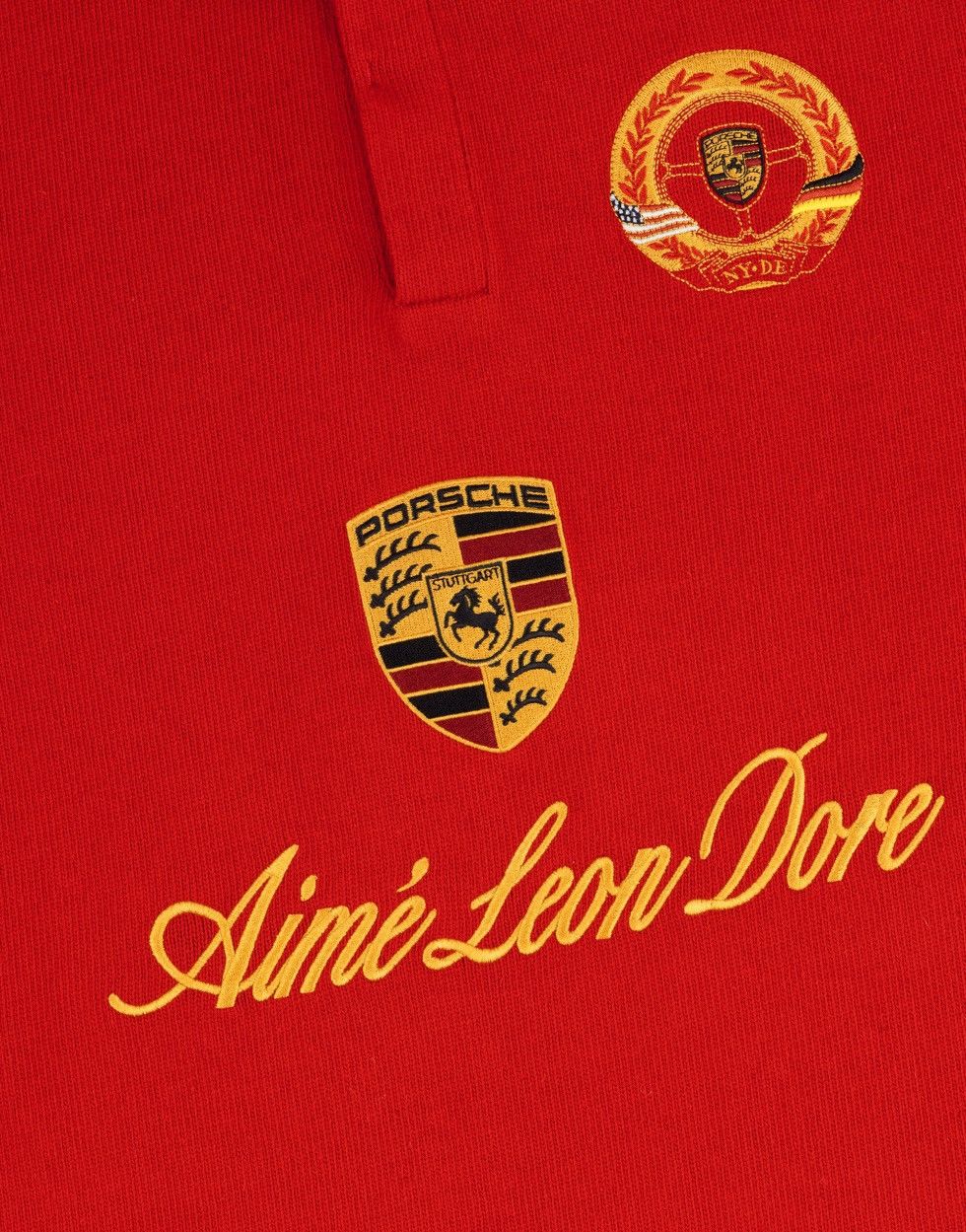 Aime Leon Dore × Porsche Design Aimé Leon Dore ALD Porsche Crest Rugby Red Size US L / EU 52-54 / 3 - 3 Thumbnail