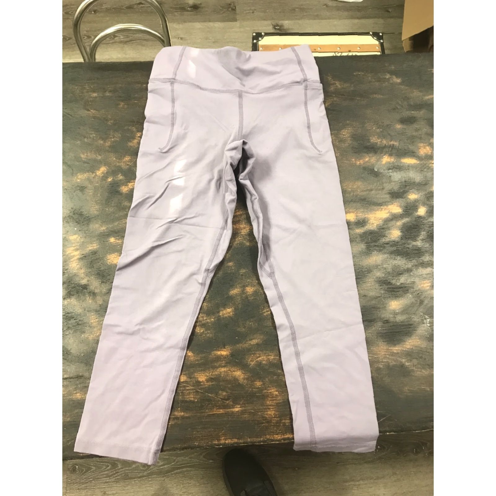 Under Armour Under Armour Leggings Woman Cropped 7/8 Meridian S Purple Logo Modern Cross Training Gym & Running Size 28" / US 6 / IT 42 - 2 Thumbnail