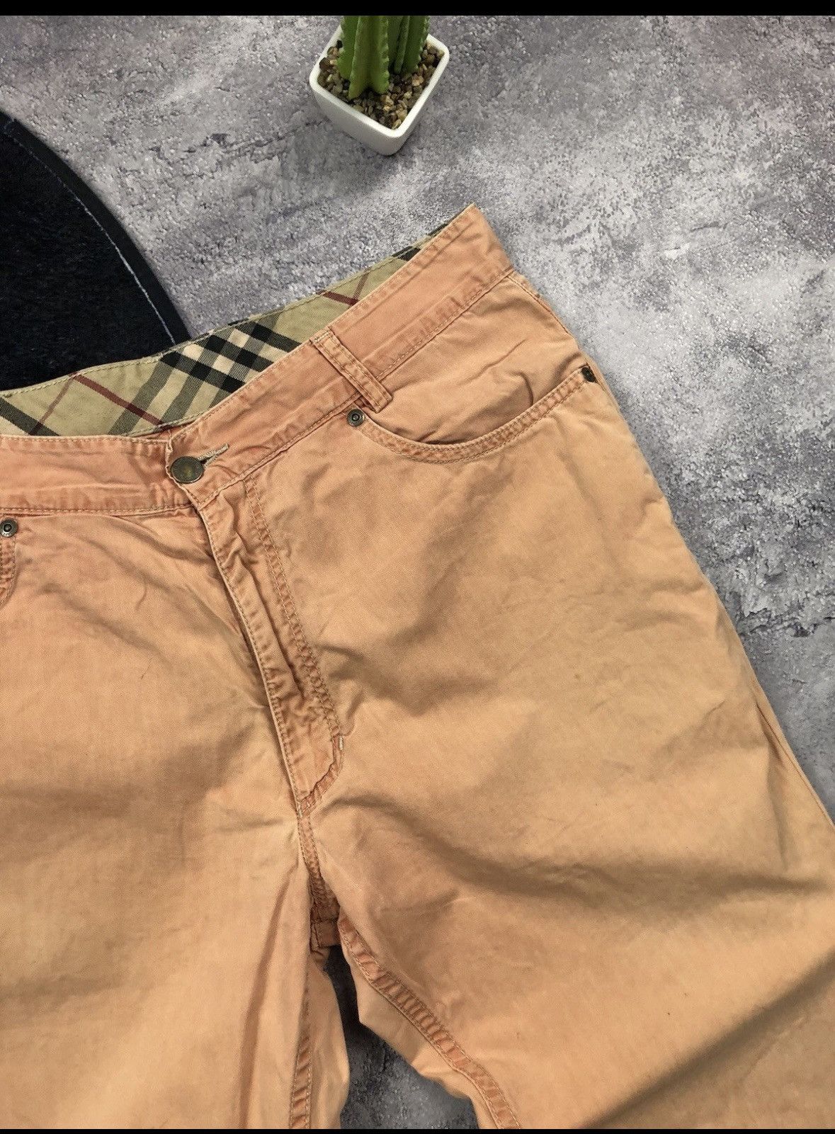 Burberry BURBERRY Vintage Streetwear Luxury Orange Pants Y2k Woman's Size 29" - 6 Thumbnail