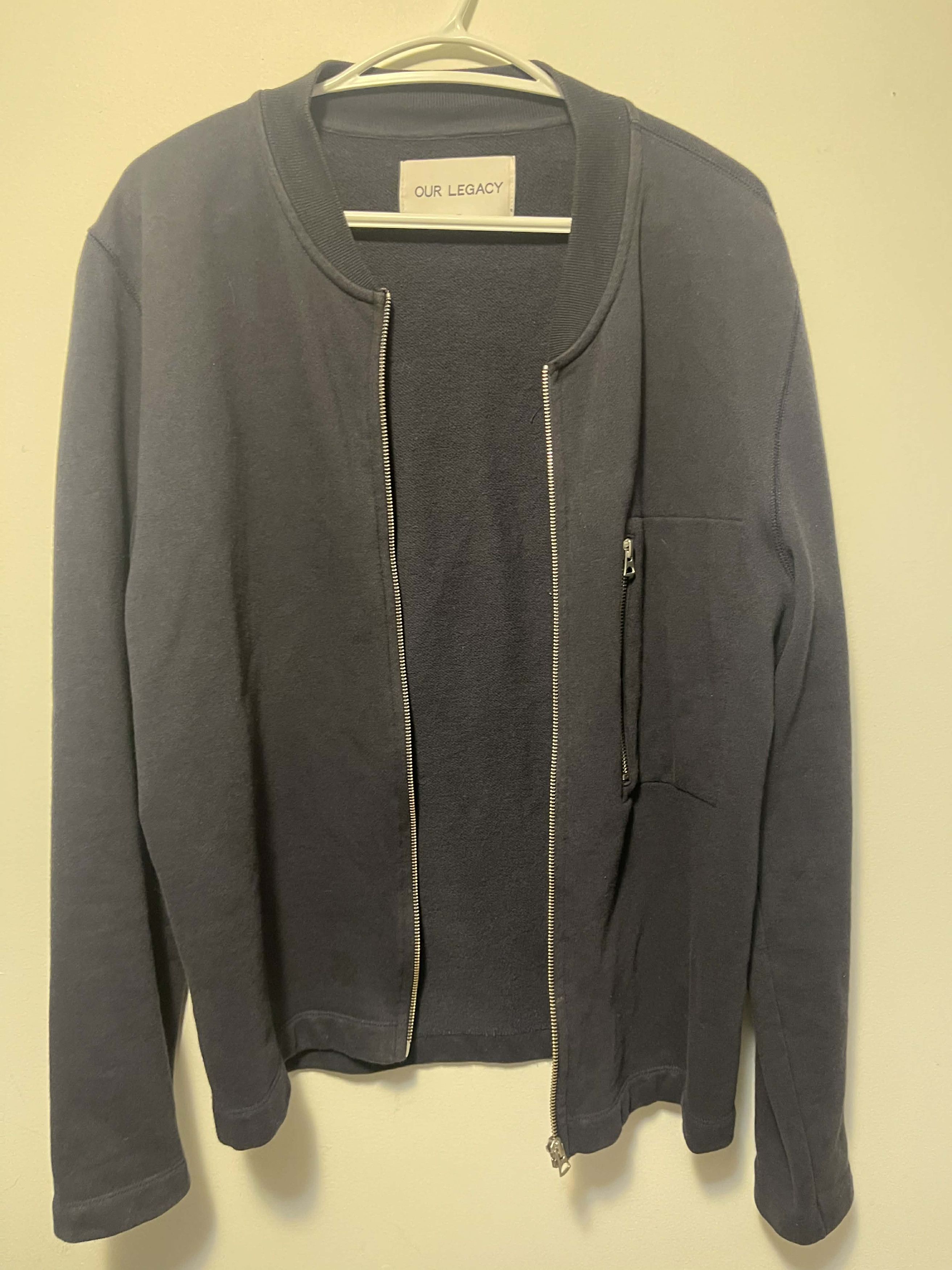 Our Legacy Our Legacy SS16 DK Ocean New Sweat Zip Jacket Size US S / EU 44-46 / 1 - 1 Thumbnail