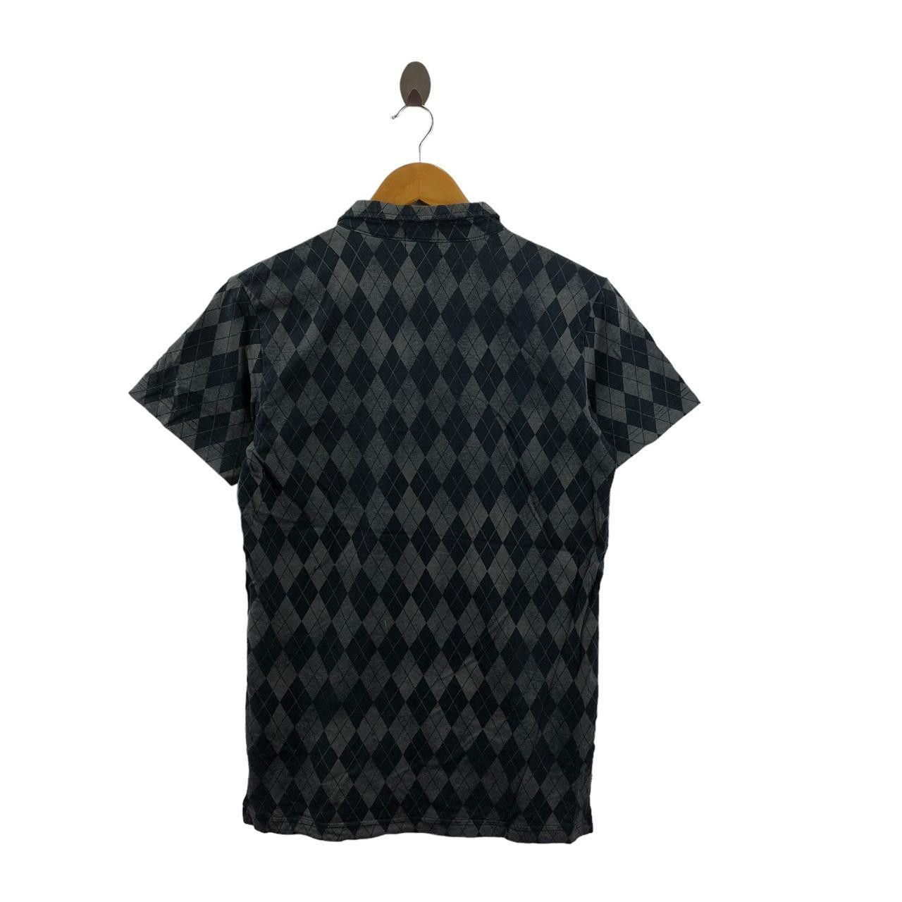 Takeo Kikuchi Vintage TAKEO KIKUCHI JAPAN Argyle Pattern Polo Tee Shirt Size M / US 6-8 / IT 42-44 - 2 Thumbnail