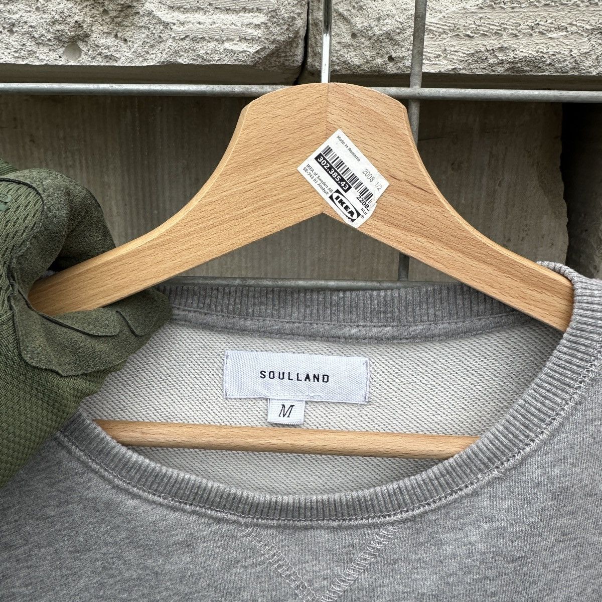 Japanese Brand Soulland Crying Faces Sweatshirt M Crewneck Grey Embroidery Size US M / EU 48-50 / 2 - 2 Thumbnail
