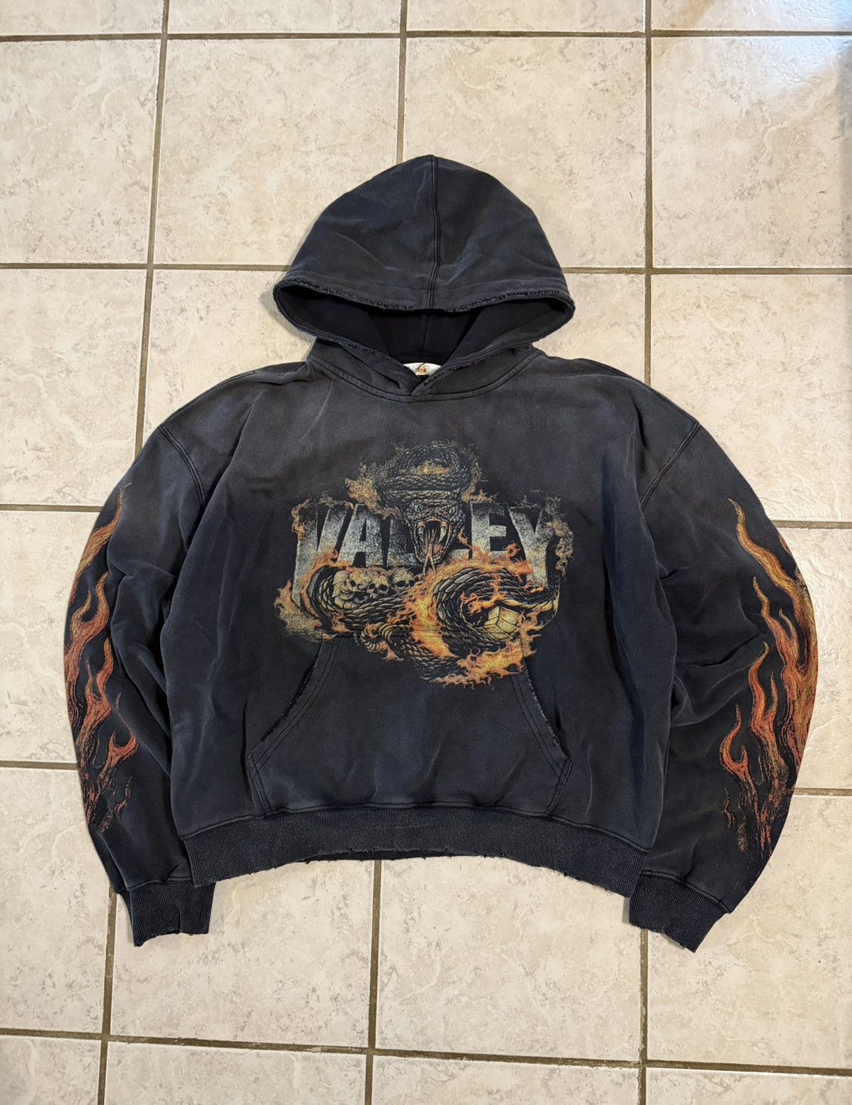 Vale Vale Serpent Orange Pullie Pullover Hoodie Size US S / EU 44-46 / 1 - 1 Thumbnail