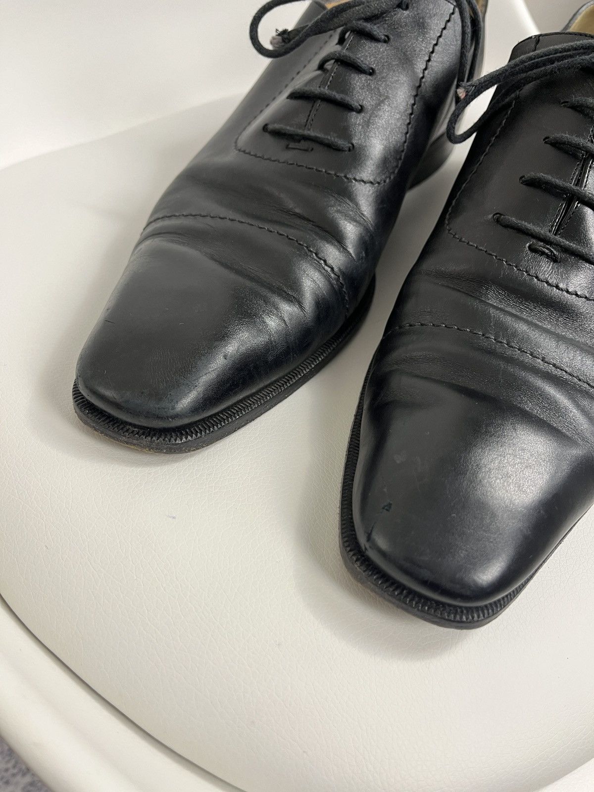 Gucci × Vintage Gucci Leather Oxford Dress Lace-Up Shoes Cap Toe Derby US 10 Size US 10 / EU 43 - 4 Thumbnail