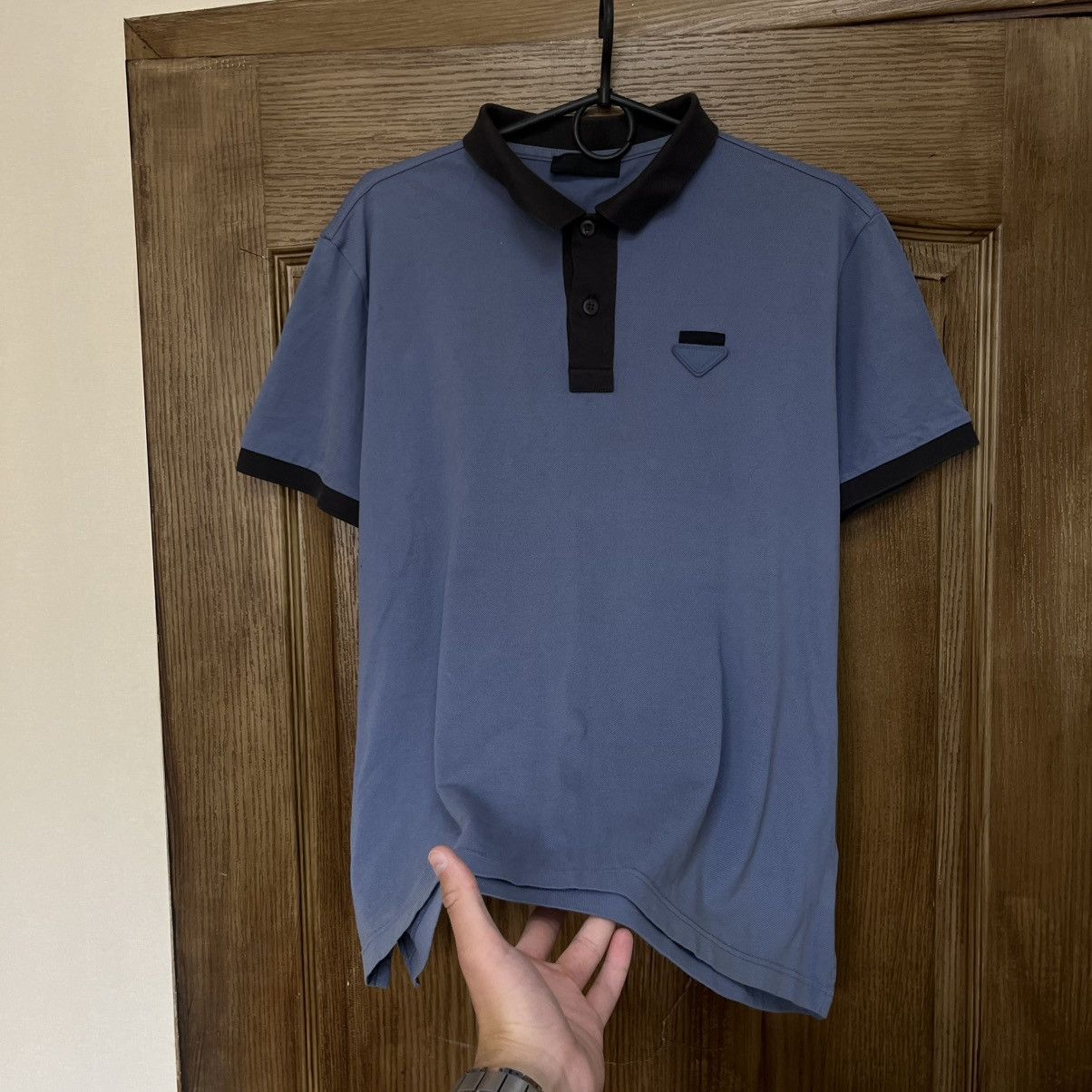 Prada Vintage Prada Polo T-Shirt Size US M / EU 48-50 / 2 - 2 Thumbnail