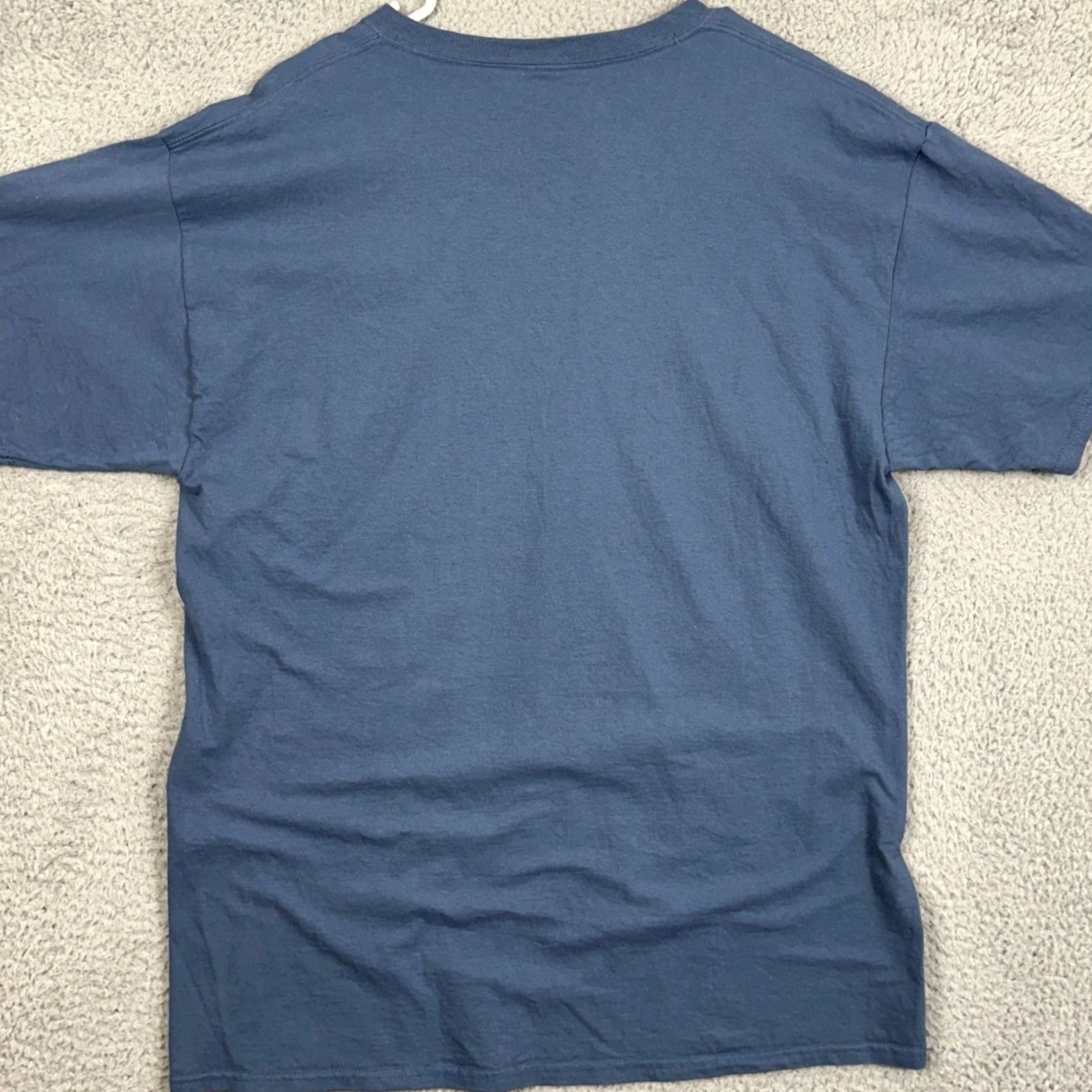 Disney Disney T-Shirt Short Sleeve Tee Mens Large Blue Grumpy Graphic Print Crew Neck Casual Shirt Size US L / EU 52-54 / 3 - 3 Thumbnail