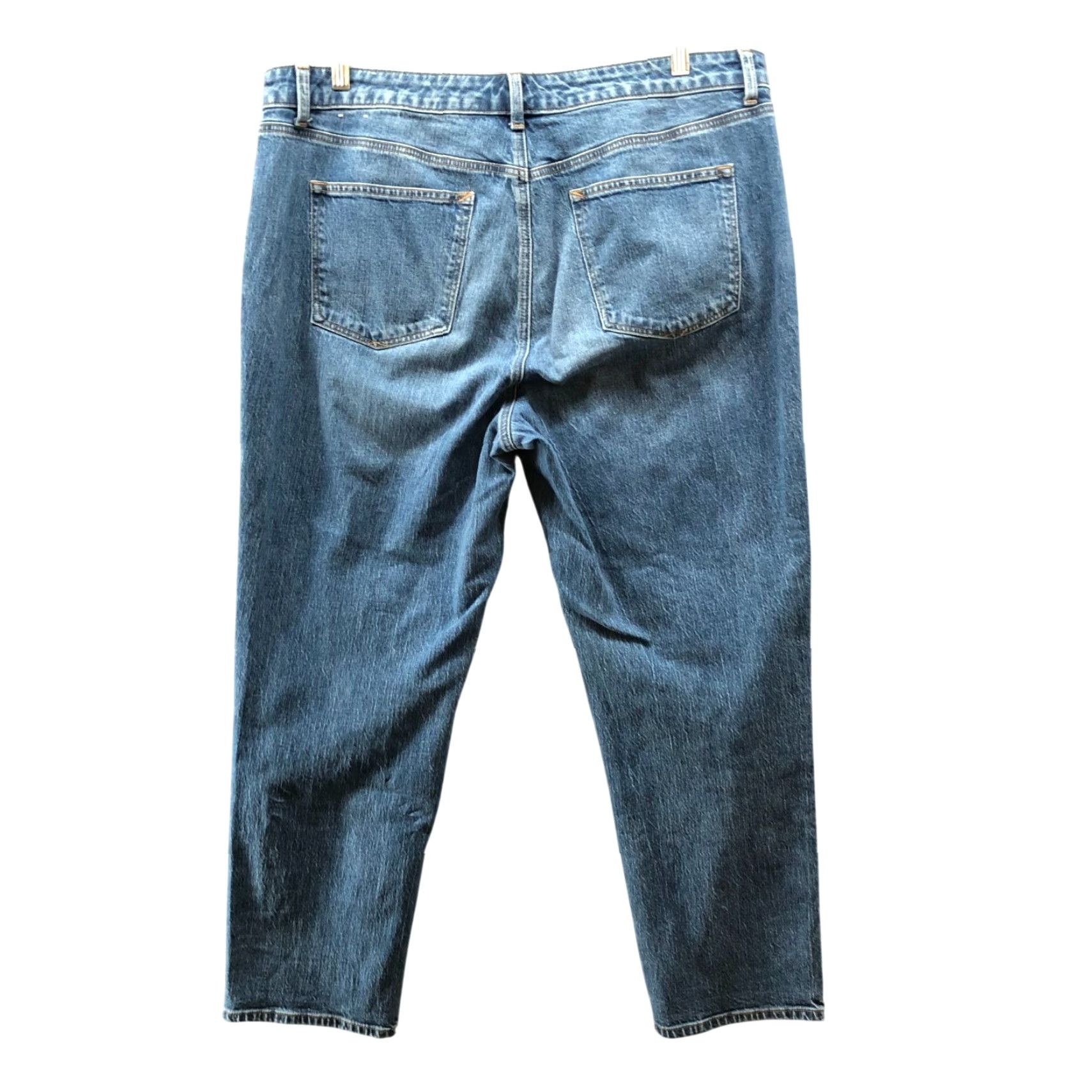 Talbots Talbots Jeans Womens 16 Blue Medium Wash High Rise Relaxed Denim 5-Pocket Stretch Straight Bristol Size 38" / US 16 / IT 52 - 2 Thumbnail