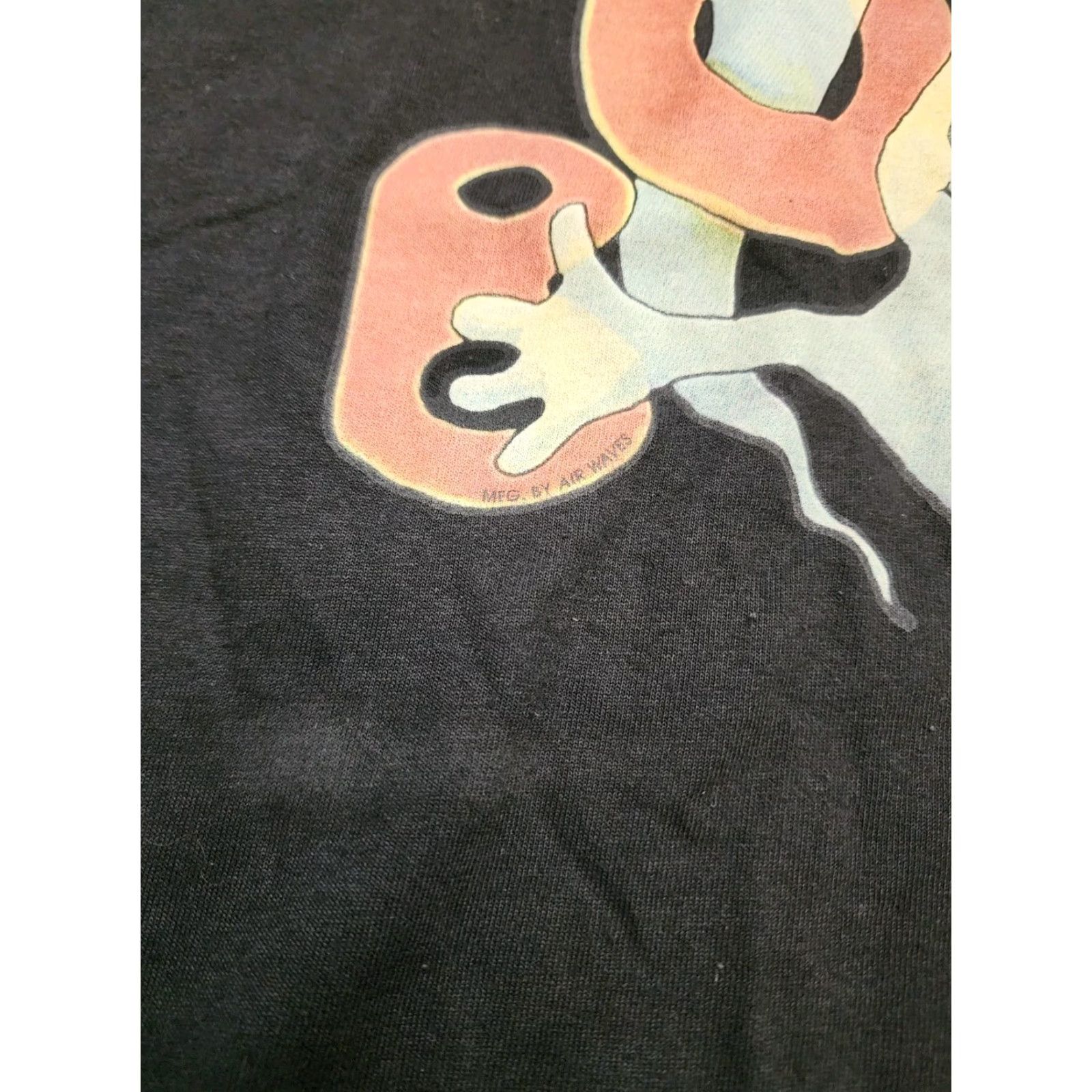 Mango VINTAGE Mango T-Shirt Halloween Ghost Boo Crew Neck Short Sleeve Women L Black Mango Tree 90s Distressed Size L / US 10 / IT 46 - 2 Thumbnail