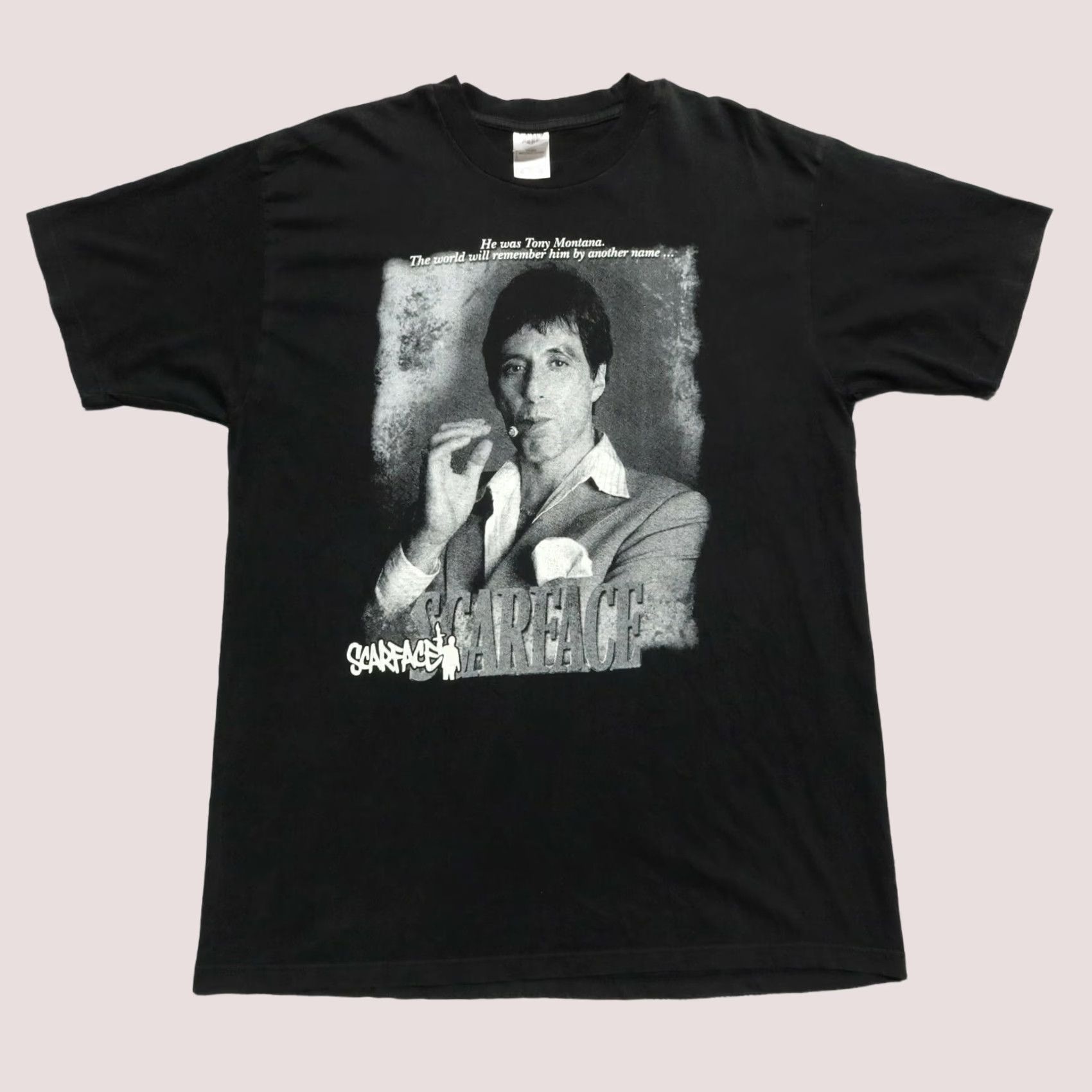 Vintage VINTAGE Scarface Tony Montana Tshirt Mens XXL Black Movie Size US XXL / EU 58 / 5 - 1 Thumbnail