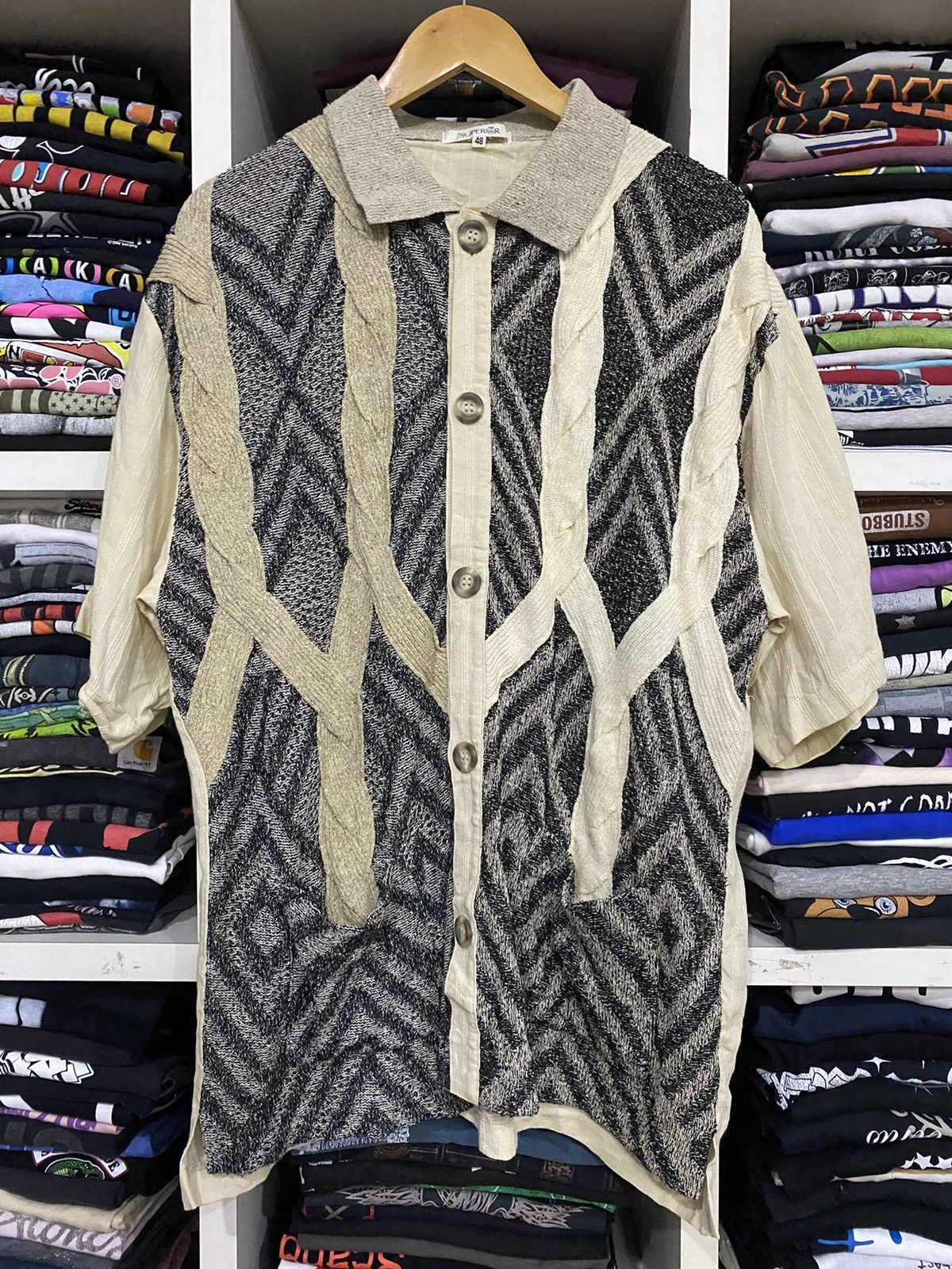 Japanese Brand × Vintage Vintage Superior Knitwear Size US XL / EU 56 / 4 - 2 Thumbnail