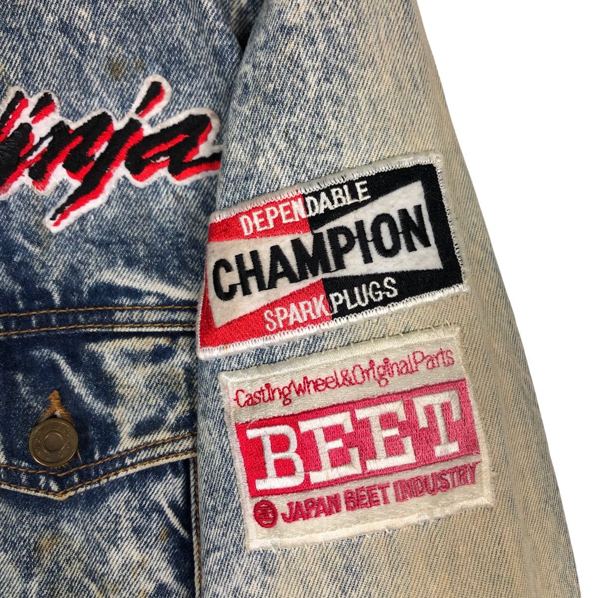 Japanese Brand 🔥Vintage Trucker Denim Jacket Biker Modern House Japan Size US M / EU 48-50 / 2 - 13 Thumbnail