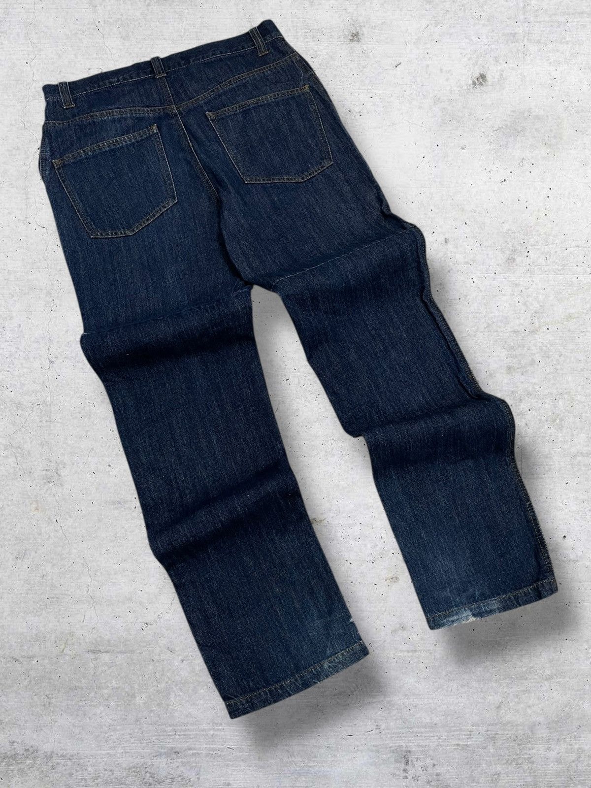 Japanese Brand VINTAGE HANJIRO HARAJUKU JAPAN DESIGNER DOUBLE KNEE DENIM Size US 32 / EU 48 - 9 Thumbnail