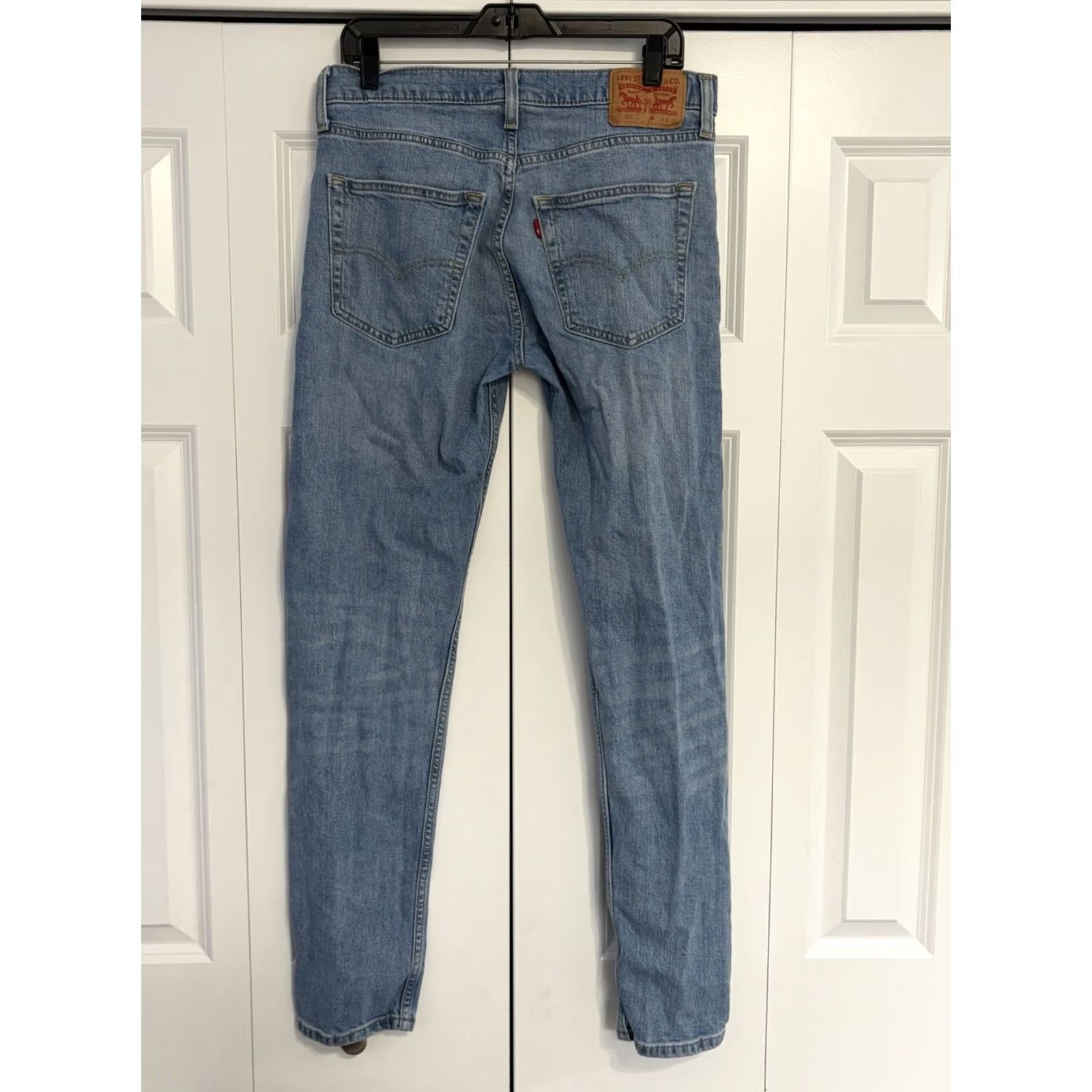 Levi's Levi's 512 Slim Taper Fit Jeans Mens 32x34 Denim Pants Blue Light Wash Stretch Slimming 34 Inseam Jeans Mens Size US 32 / EU 48 - 2 Thumbnail