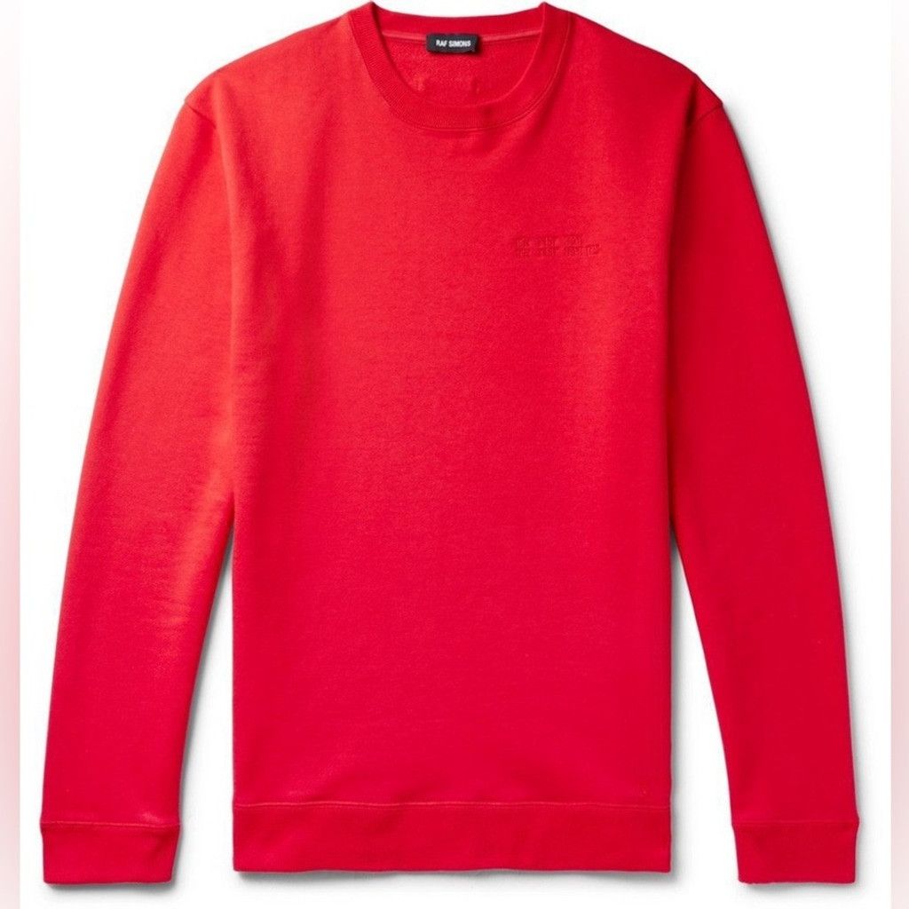 Raf Simons Raf Simons Red Graphic Transform Crew Neck Sweat Shirt - S Size US S / EU 44-46 / 1 - 3 Thumbnail
