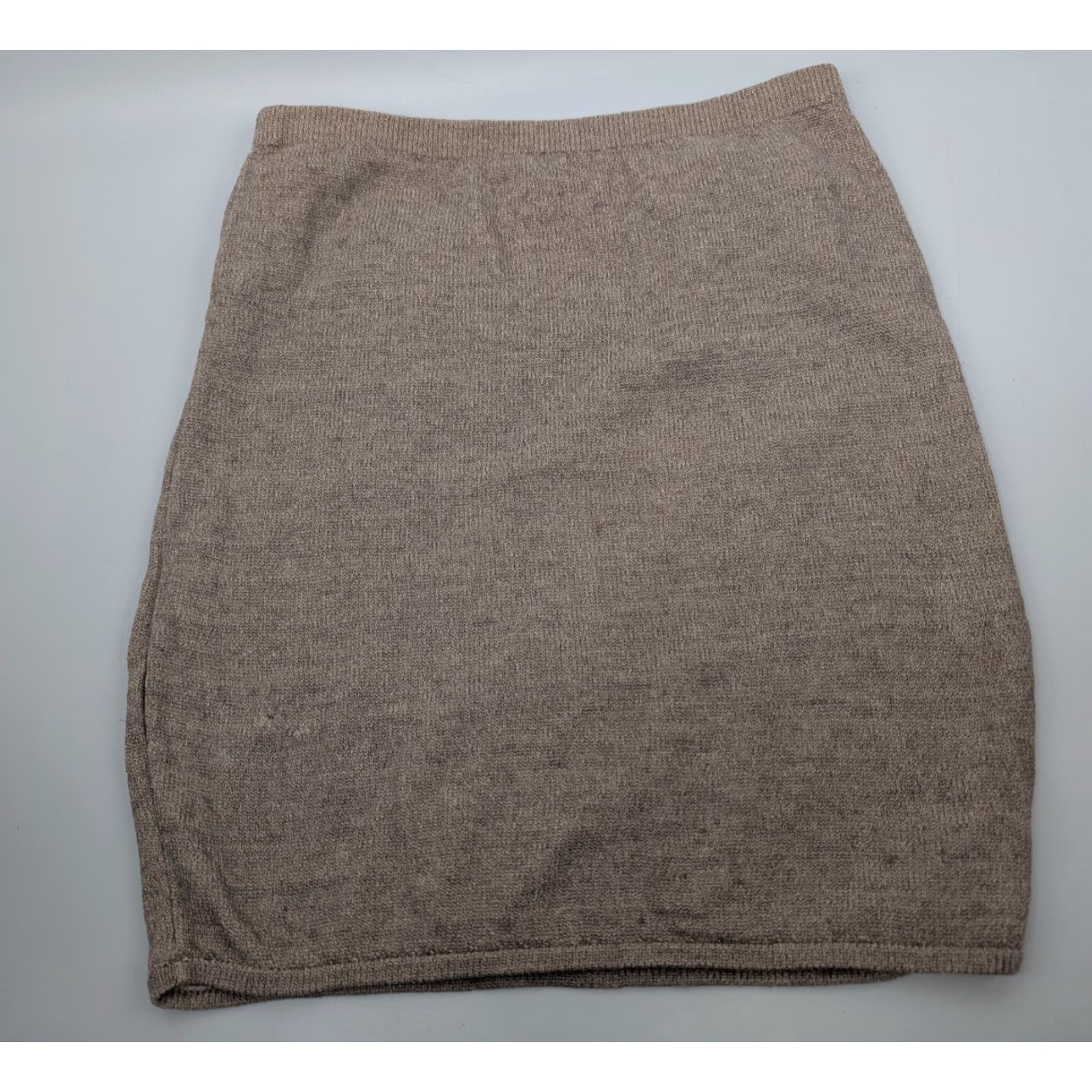 St. John St. John Skirt Womens 6 Pencil Pull On Taupe Brown Knit Knee Length Vintage: No? (No, Vintage: No) Size 28" / US 6 / IT 42 - 5 Thumbnail