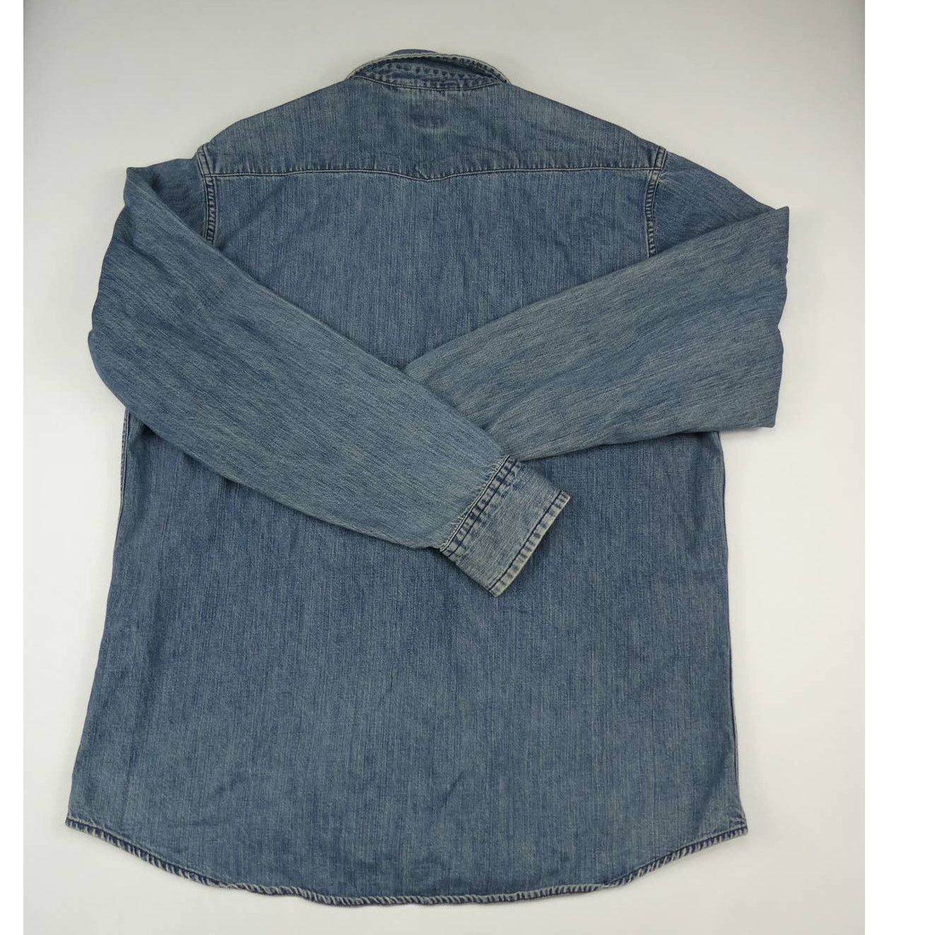 Gap vintage GAP pearl snap denim button down shirt, medium Size US M / EU 48-50 / 2 - 2 Thumbnail