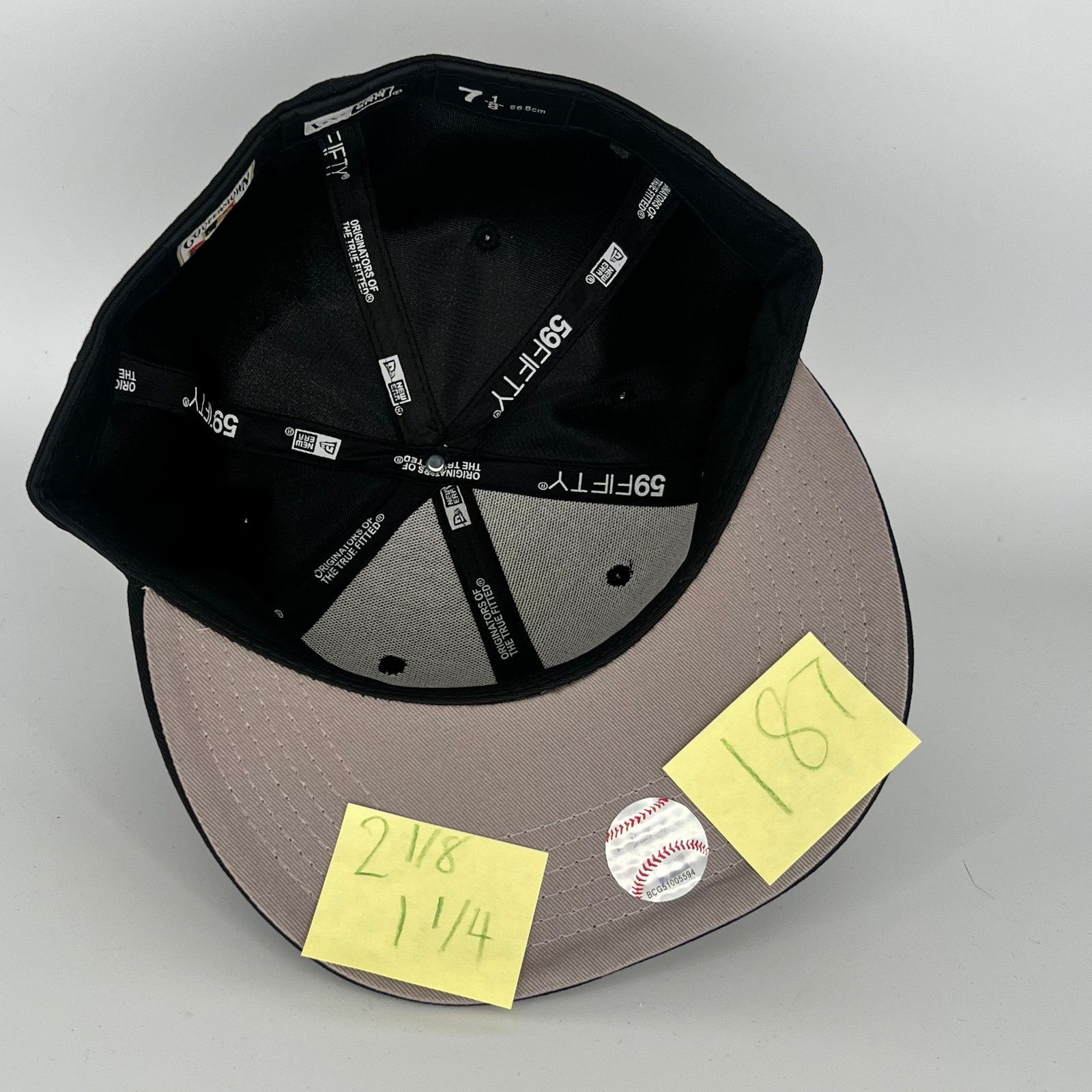 New Era Size 7 1/8 Gray Black Los Angeles Dodgers New Era MLB Size ONE SIZE - 4 Thumbnail