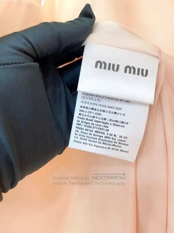 Miu Miu Miu Miu Summer Beige Silk Dress . Size M / US 6-8 / IT 42-44 - 5 Thumbnail