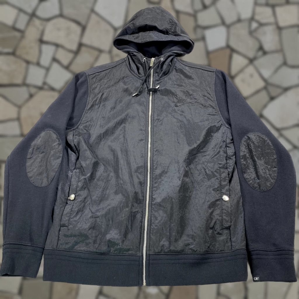 Nike Nike Jacket Mens M Black Overlay Windbreaker Zip Hooded CR7 Size US M / EU 48-50 / 2 - 1 Thumbnail