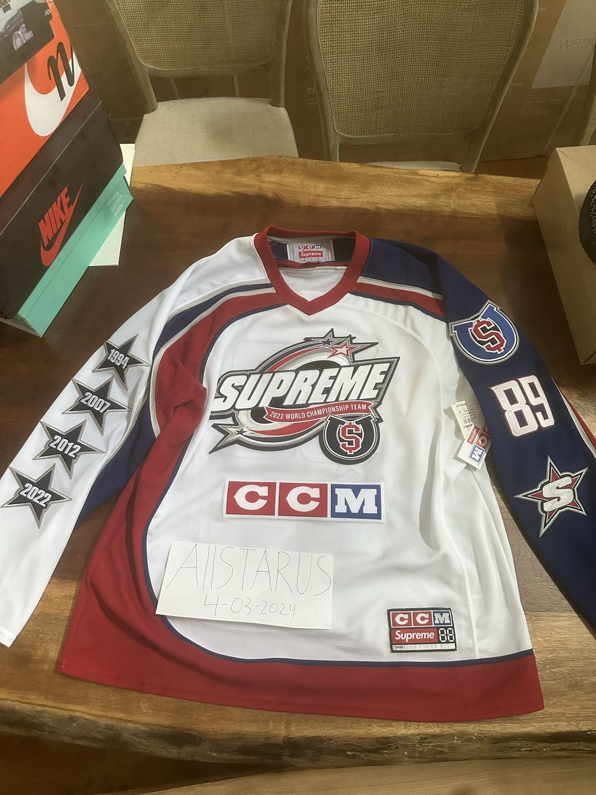Supreme Ccm Hockey Jersey | Grailed