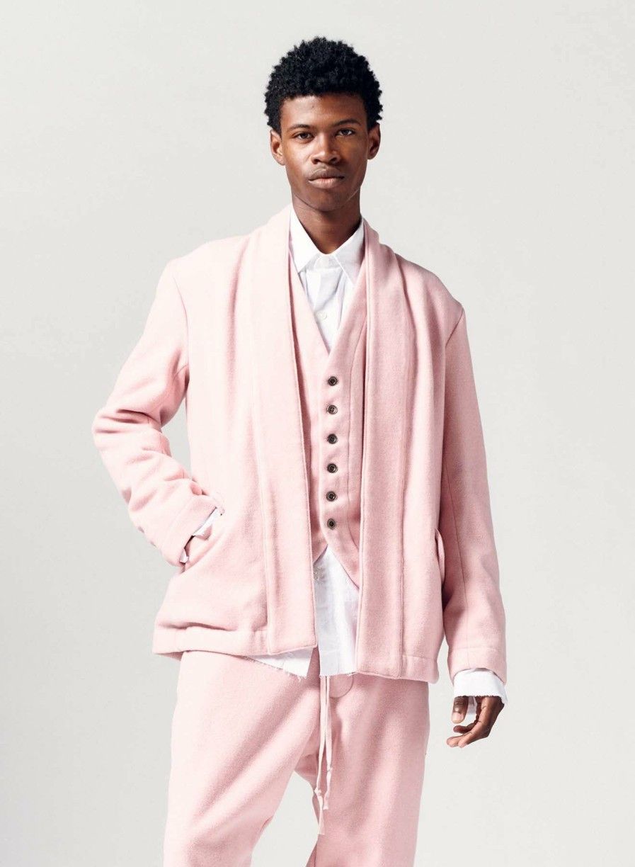 image of $1395 Greg Laurent Pink Wool Jacket Gl1 L (Size3), Men's (Size Large)