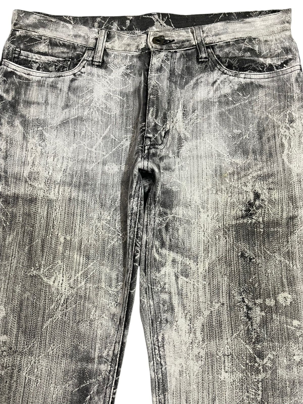 Tornado Mart Vintage Japan Edge Rupert Faded Spider Web Style Flare Jeans Size US 32 / EU 48 - 3 Thumbnail