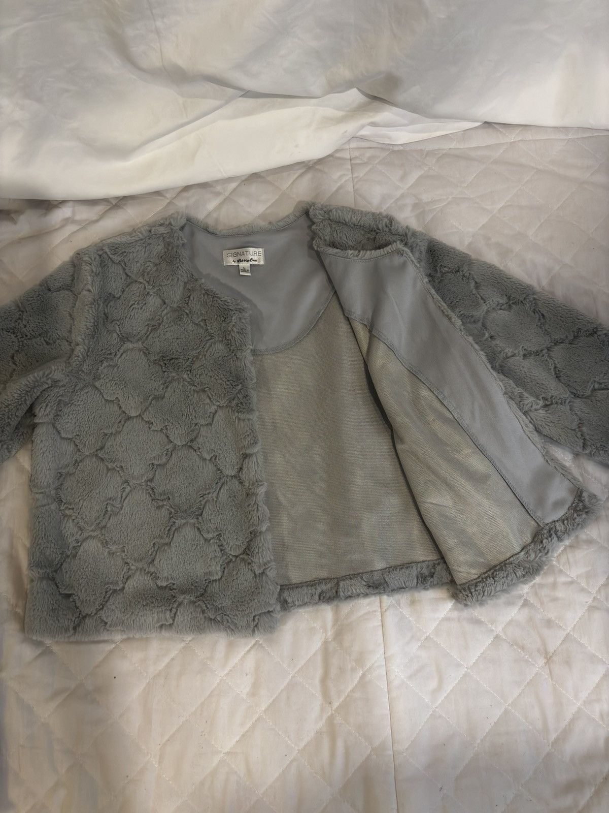 Other Light gray faux fur Jacket.wc777 Size L / US 10 / IT 46 - 6 Thumbnail