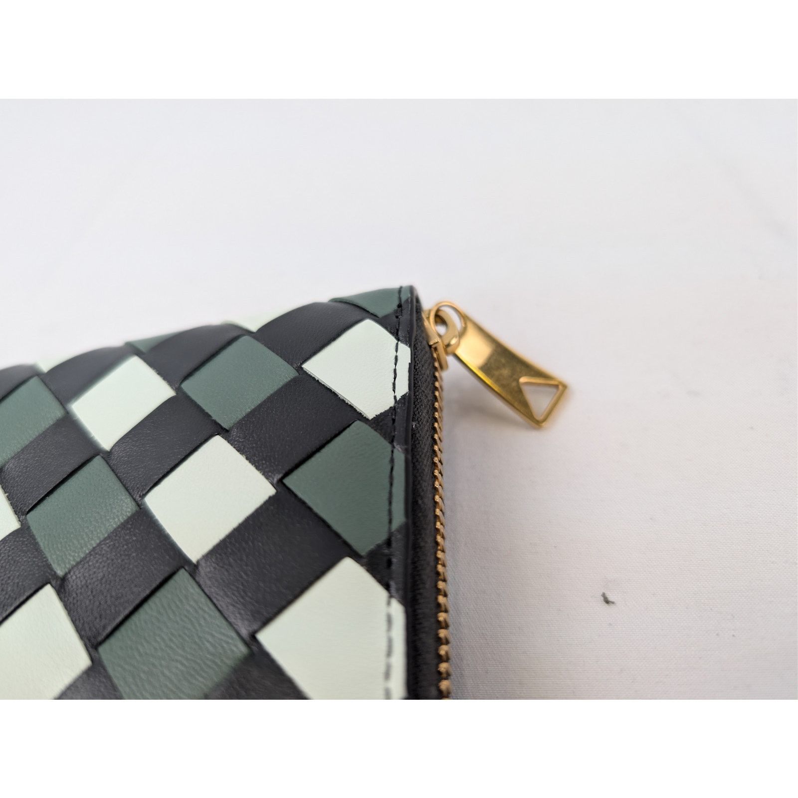 Bottega Veneta o1rshd1 Size:OS/ Intrecciato check leather zip-around wallet Size ONE SIZE - 7 Thumbnail