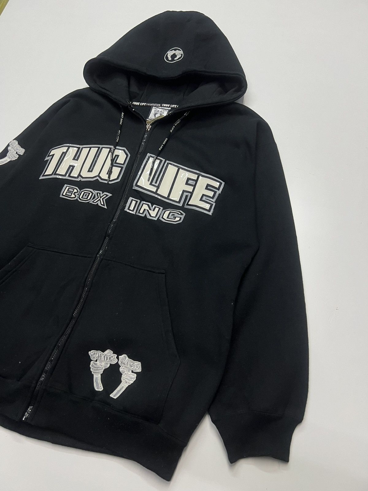 Japanese Brand THUG LIFE BOXING HOODIE Size US XL / EU 56 / 4 - 3 Thumbnail