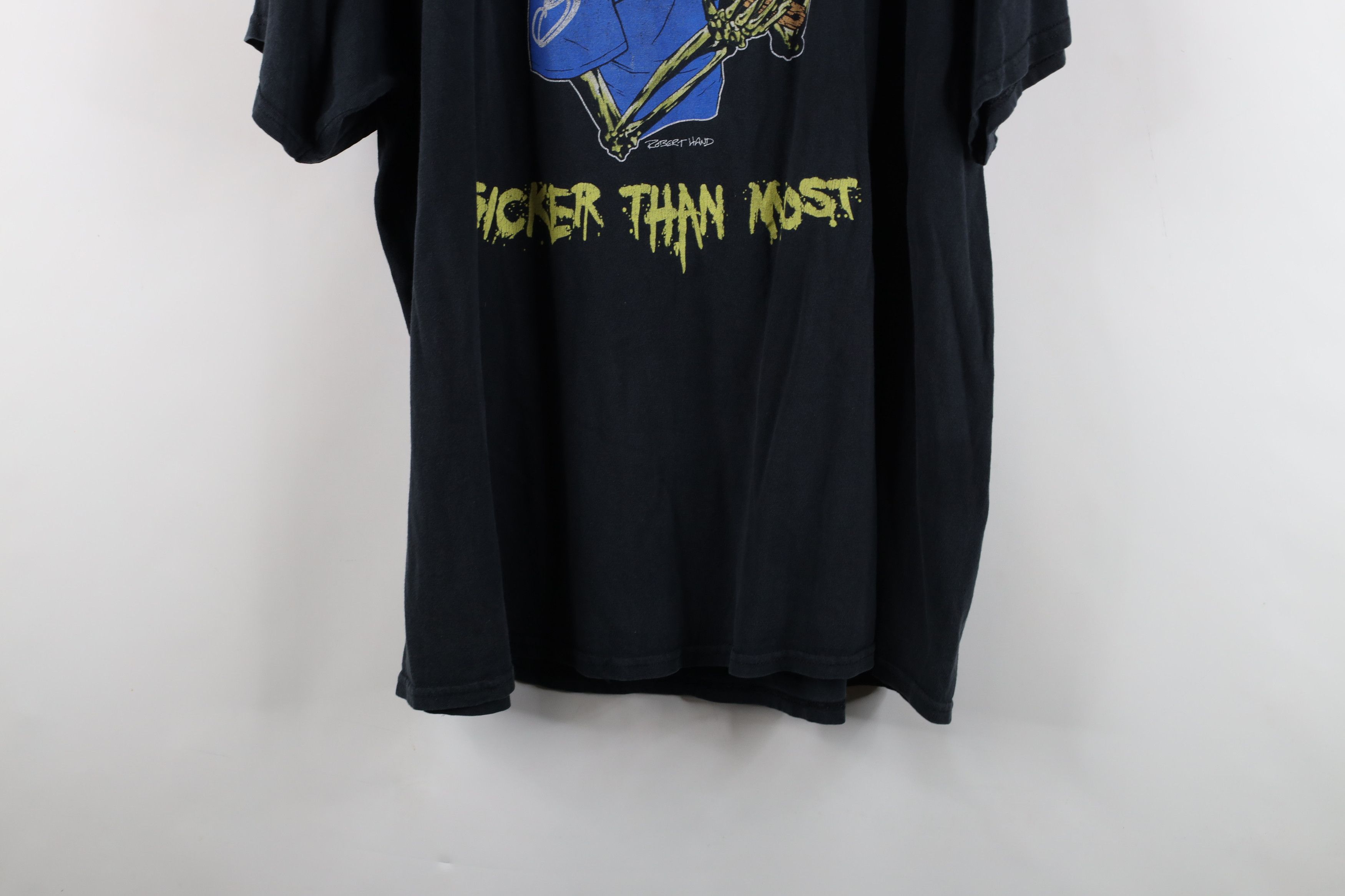 Vintage Vintage Skull Metal Sicker Than Most Band T-Shirt Black Size US XXL / EU 58 / 5 - 14 Thumbnail