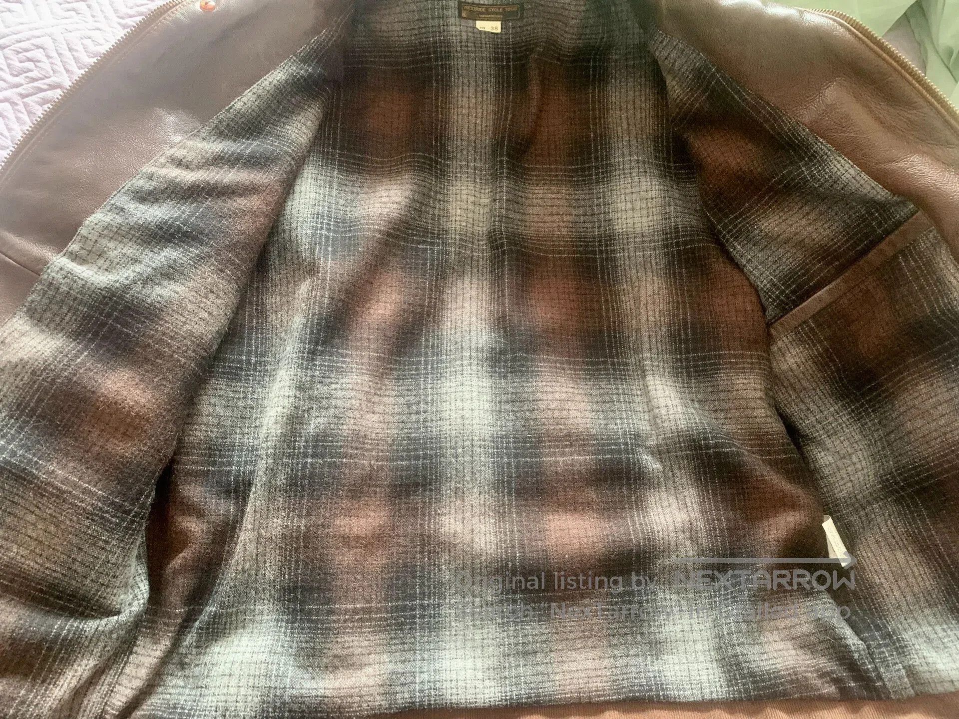 WEST RIDE perfect brown leather jacket in excellent condition. Size US M / EU 48-50 / 2 - 3 Thumbnail