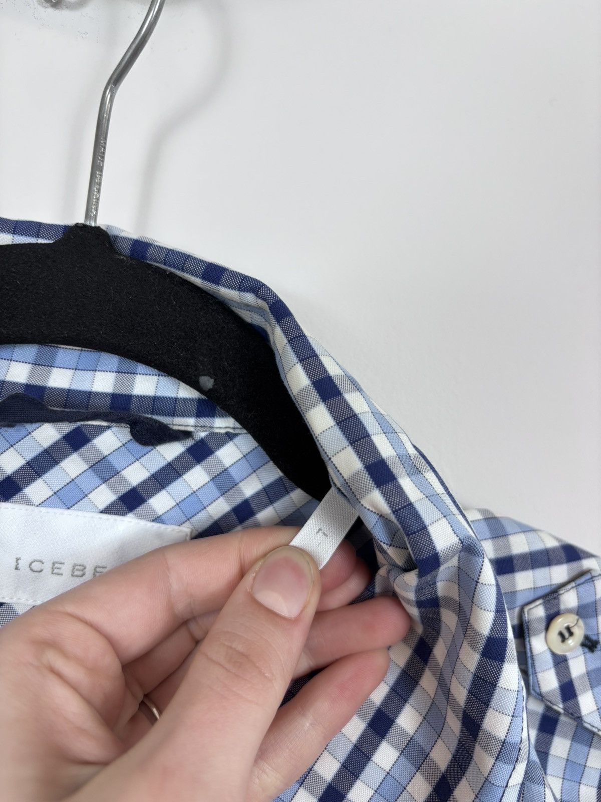 Iceberg Iceberg Vintage Men’s Gingham Check Long Sleeve Shirt Size US L / EU 52-54 / 3 - 17 Thumbnail