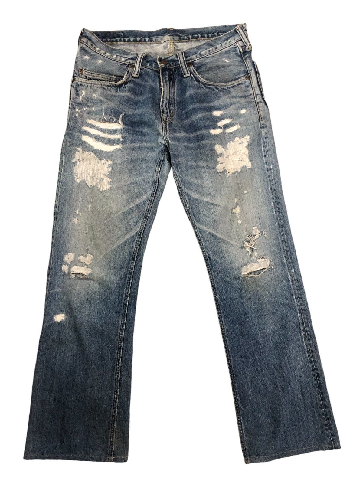Blue Blue Japan Blue Blue Distressed Denim Pants Size US 32 / EU 48 - 1 Thumbnail