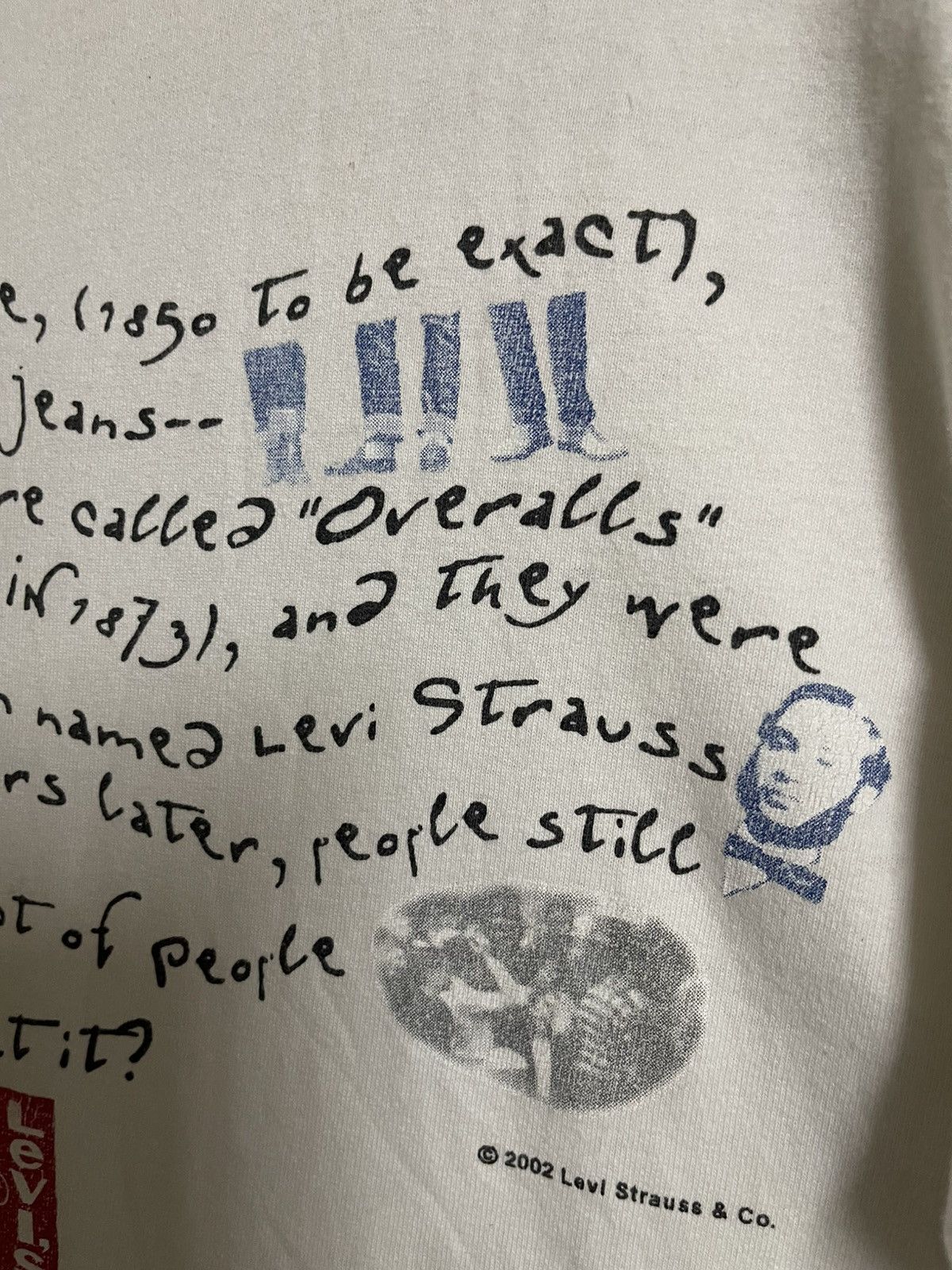 Levi's Vintage Levi’s T shirt History L 2002 Made in Japan Size US L / EU 52-54 / 3 - 7 Thumbnail