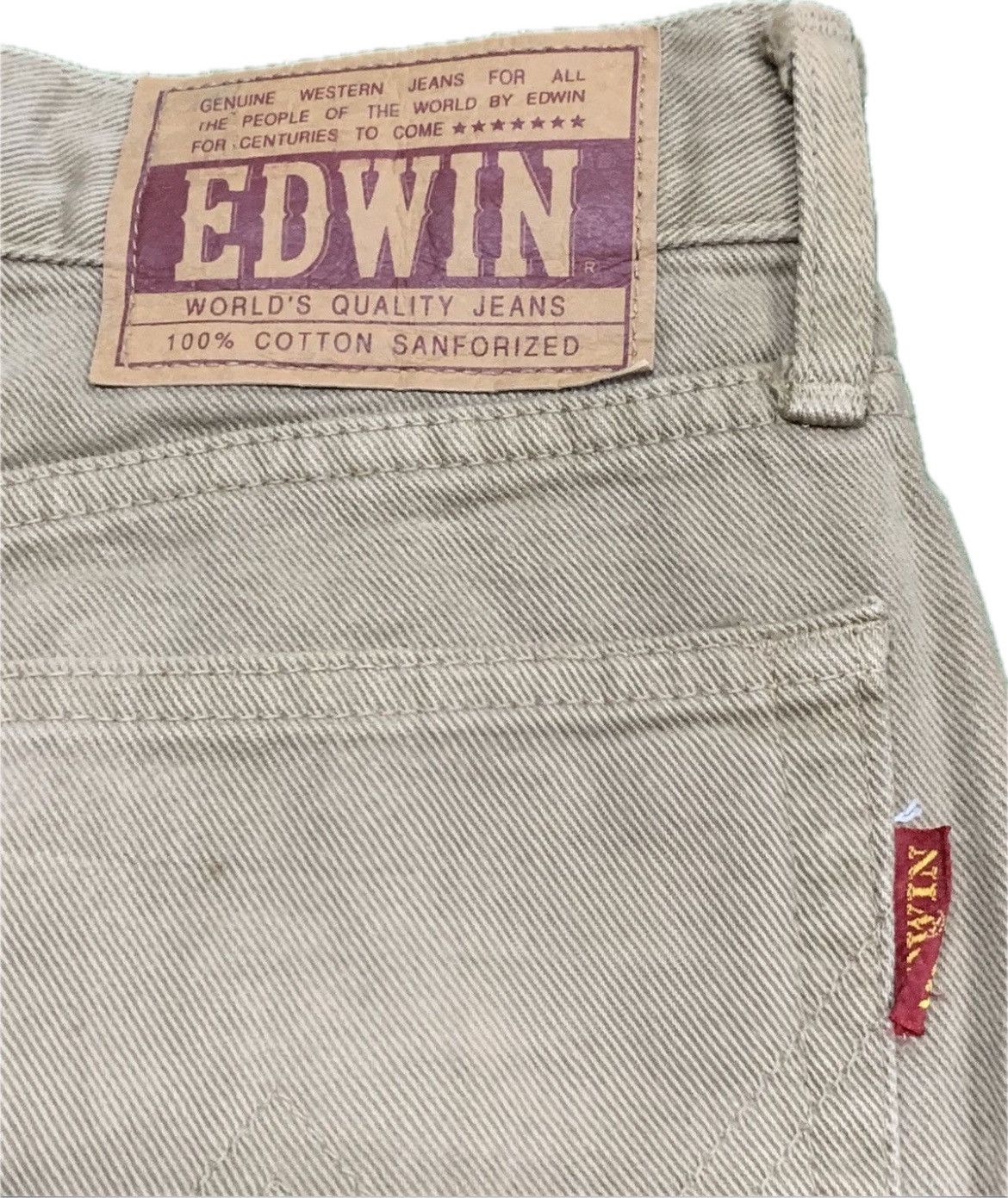 Edwin FLARE EDWIN WESTERN JEANS 🤠 RARE COLOUR 💥💥 Size US 30 / EU 46 - 3 Thumbnail