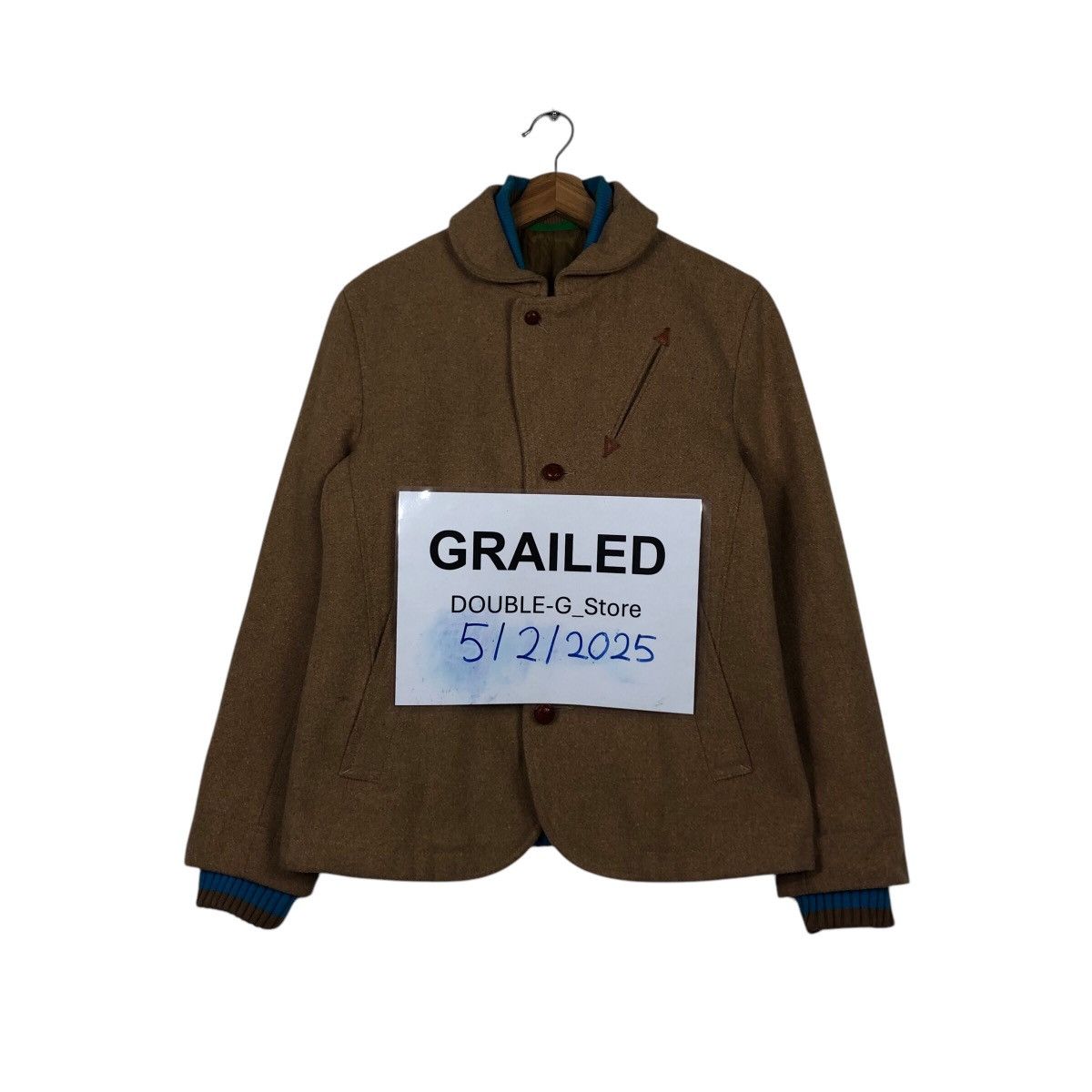 📌Vintage Wool Jacket Cropped Frapbois Issey Miyake